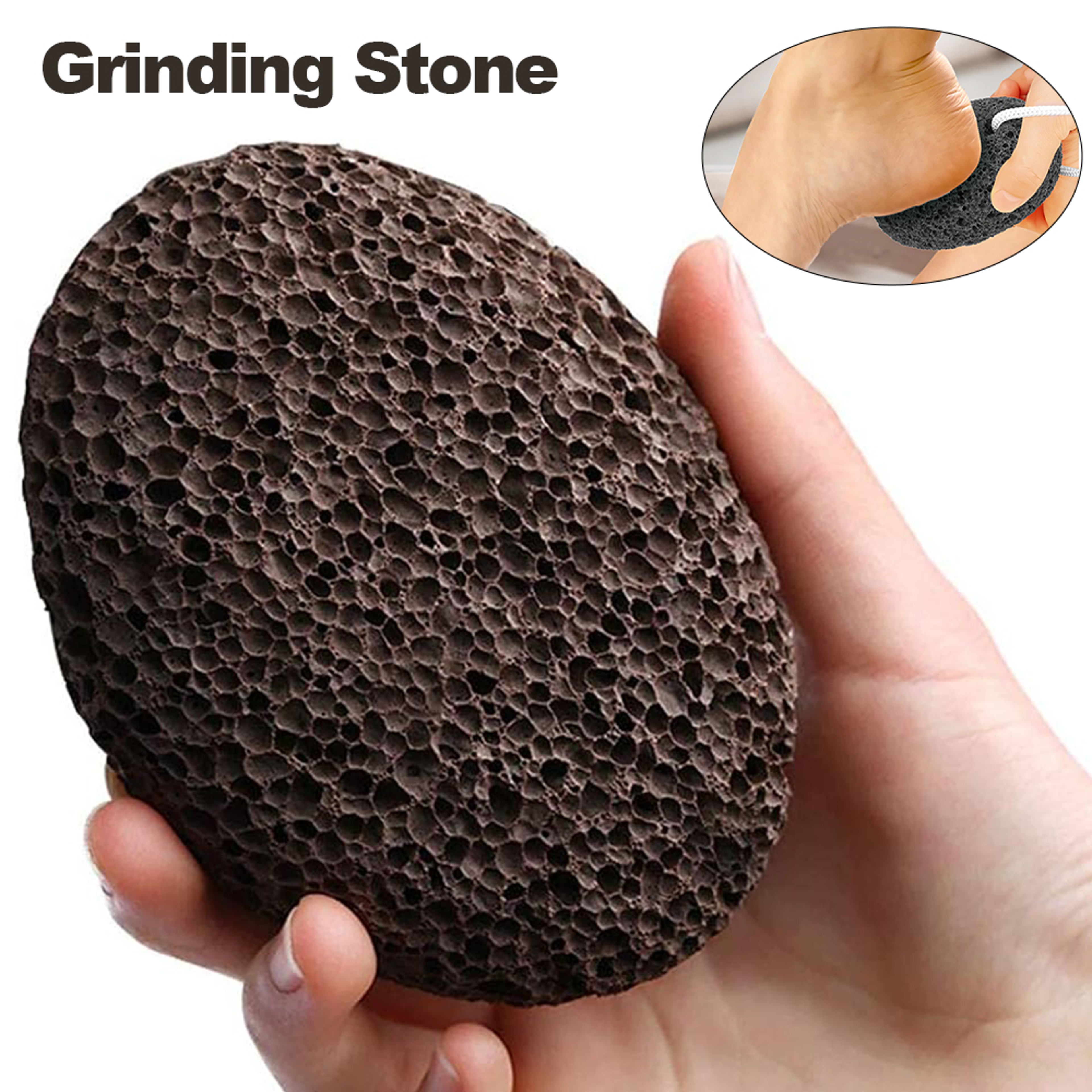 Natural Lava Pumice Stone Callus Remover, Foot, Heel & Hand Scrubber for Hard Skin, Gentle Exfoliation & Callus Care – view 1