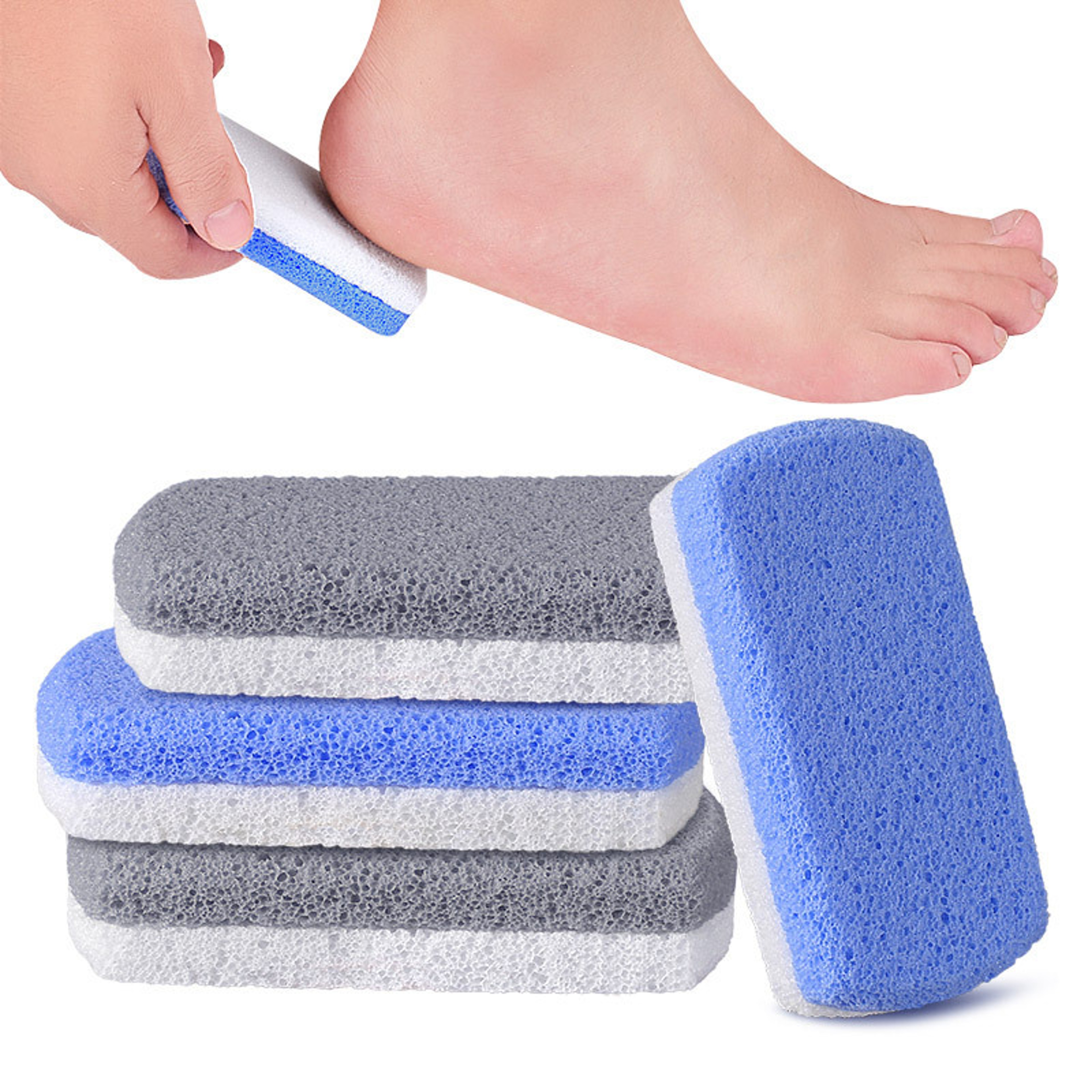 Professional Double Sided Pumice Stone Callus Remover, High Quality Pedicure Tools Foot File Glass Stone for Smooth – view 1