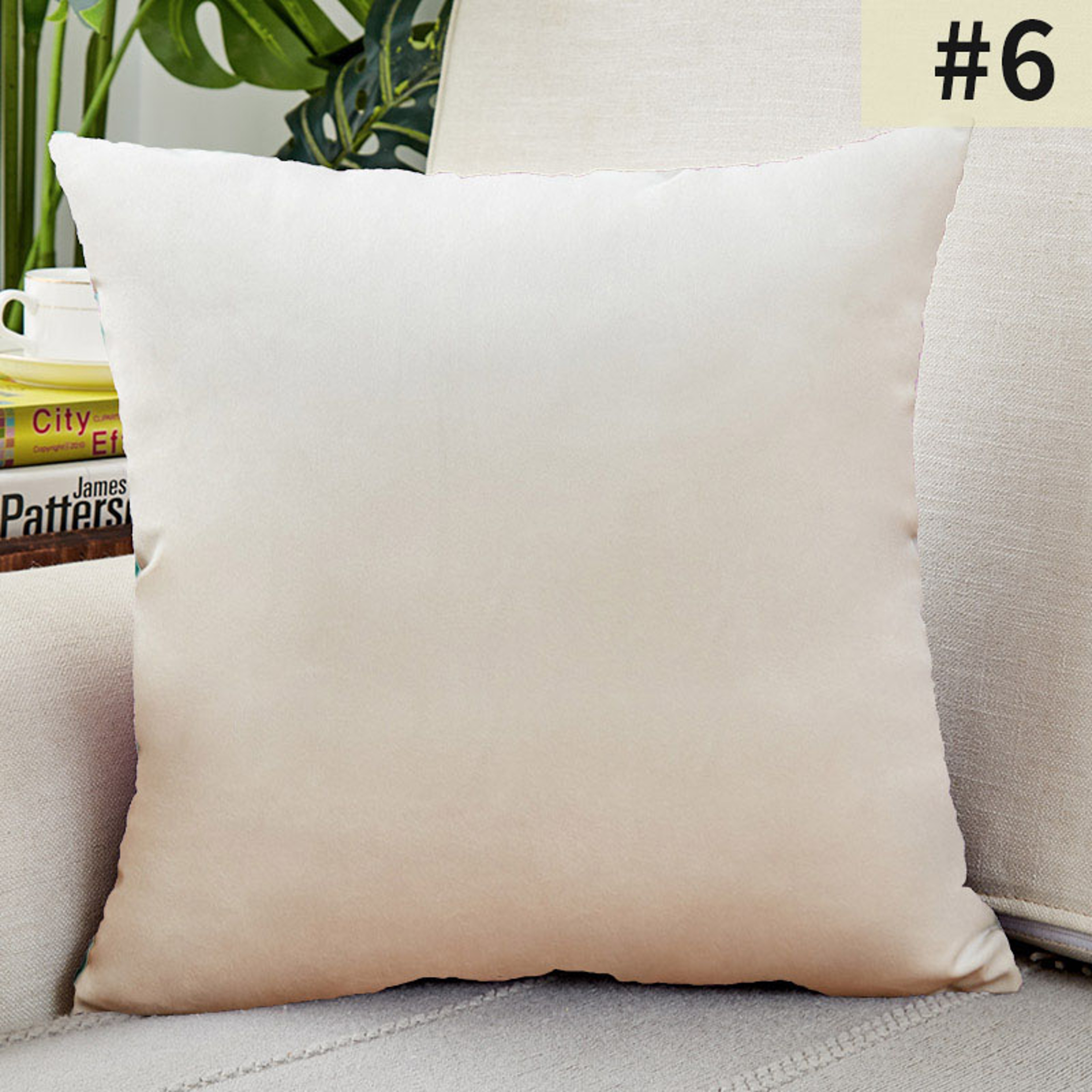 Solid Color Velvet Cushion Cover Decorative Throw Pillow Covers For Sofa Couch  Living Room Home De 7