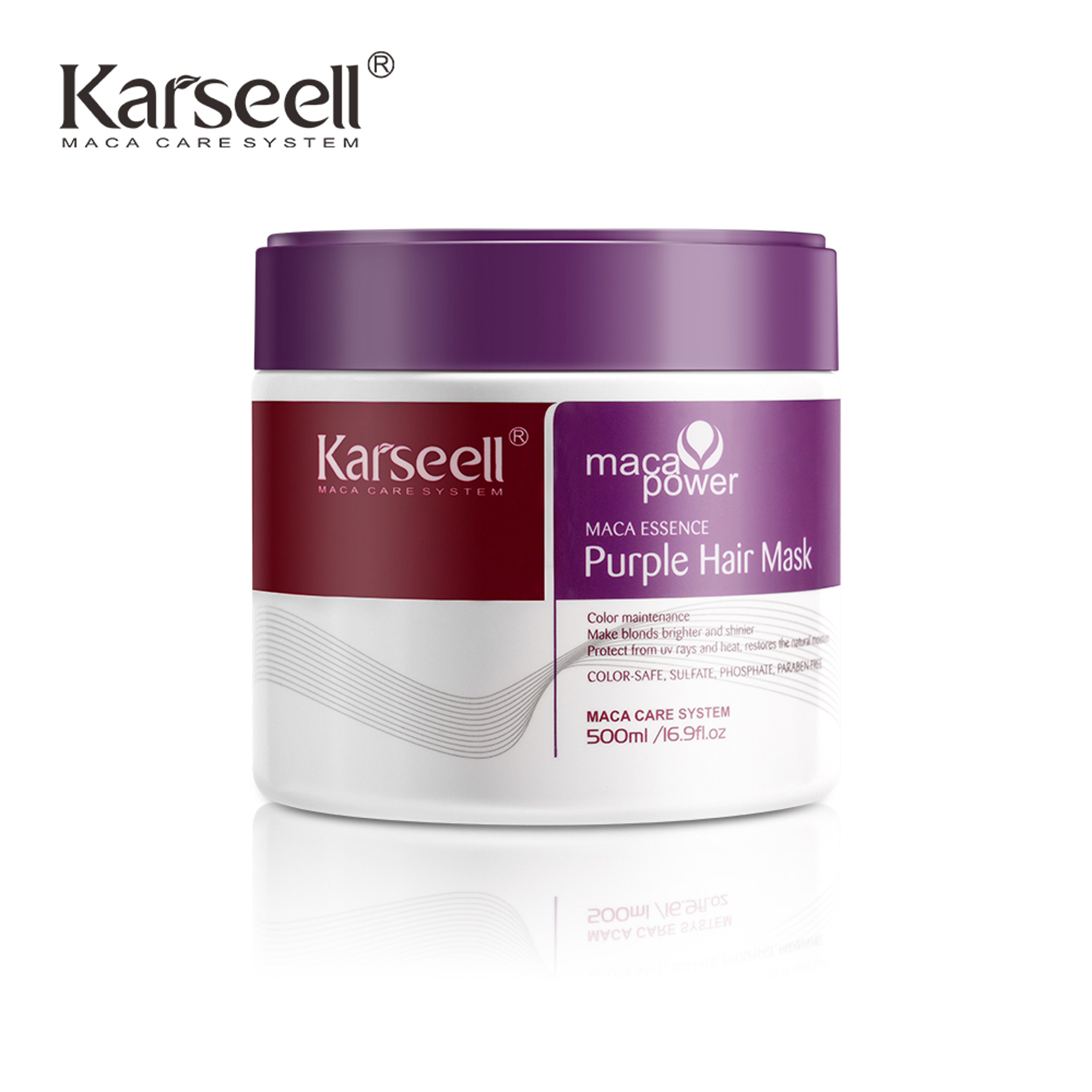 Karseell Purple Hair Mask Professional AntiBrass Hair Toner For Blonde Silver Gray  Highlighted Hai