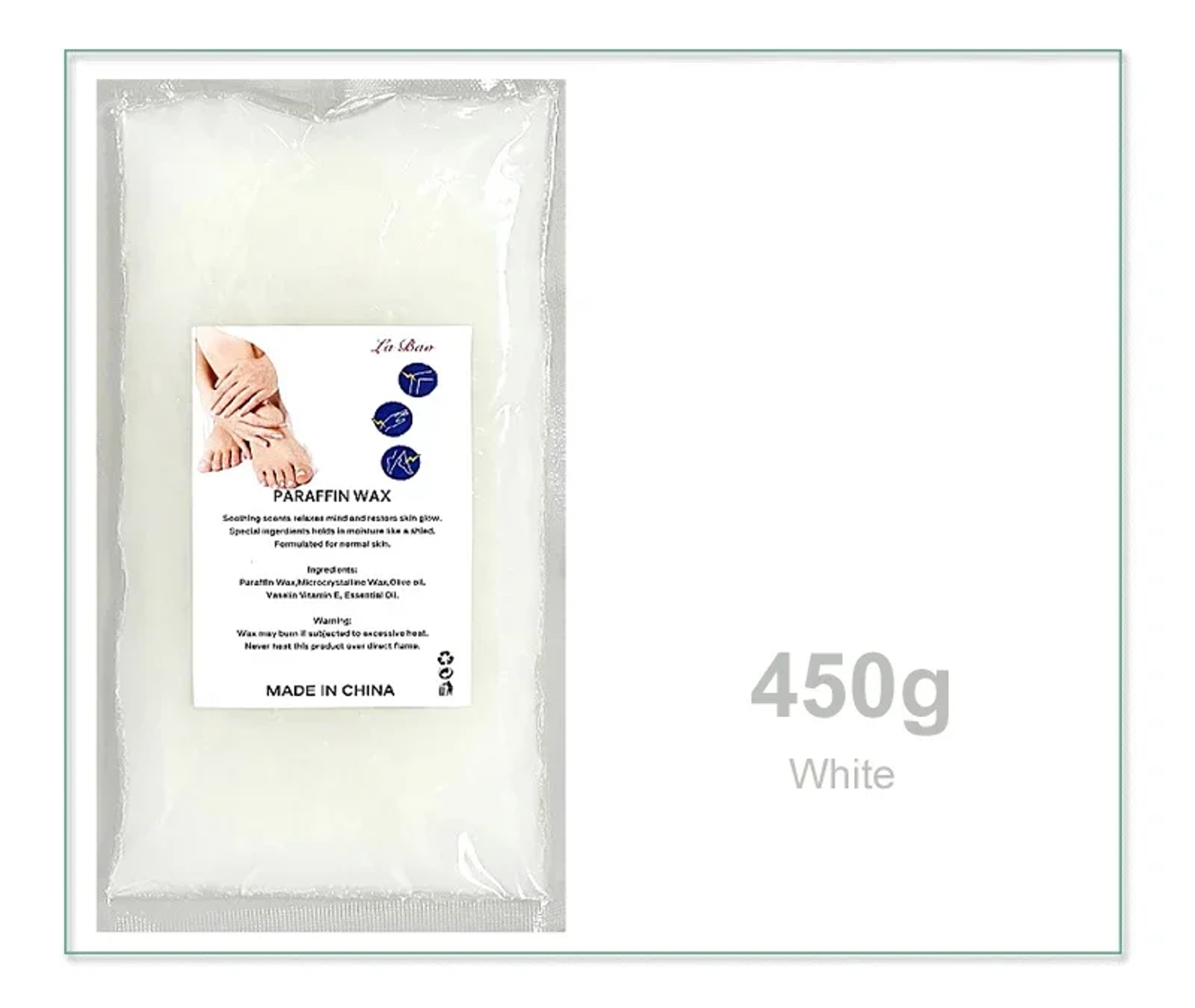 Professional Paraffin Wax Refill, 200g 450g Spa Moisturizing Hand Foot Care Beauty Wax, for Wax Heater Machine, Softens – view 10