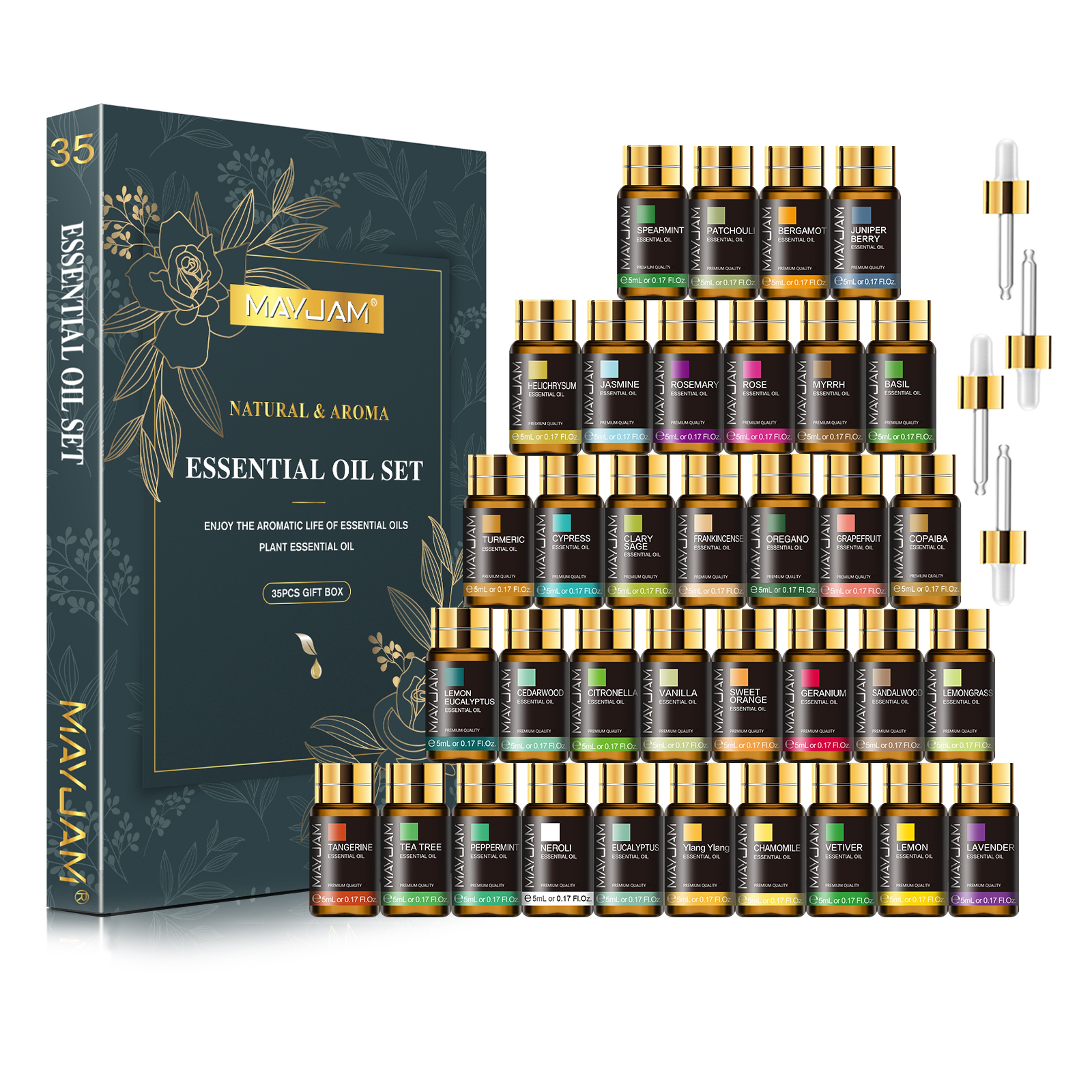 Essential Oils Set For Diffuser DIY Candle Scent Massage Burner Air Freshener Aroma Oil Gift Box 0