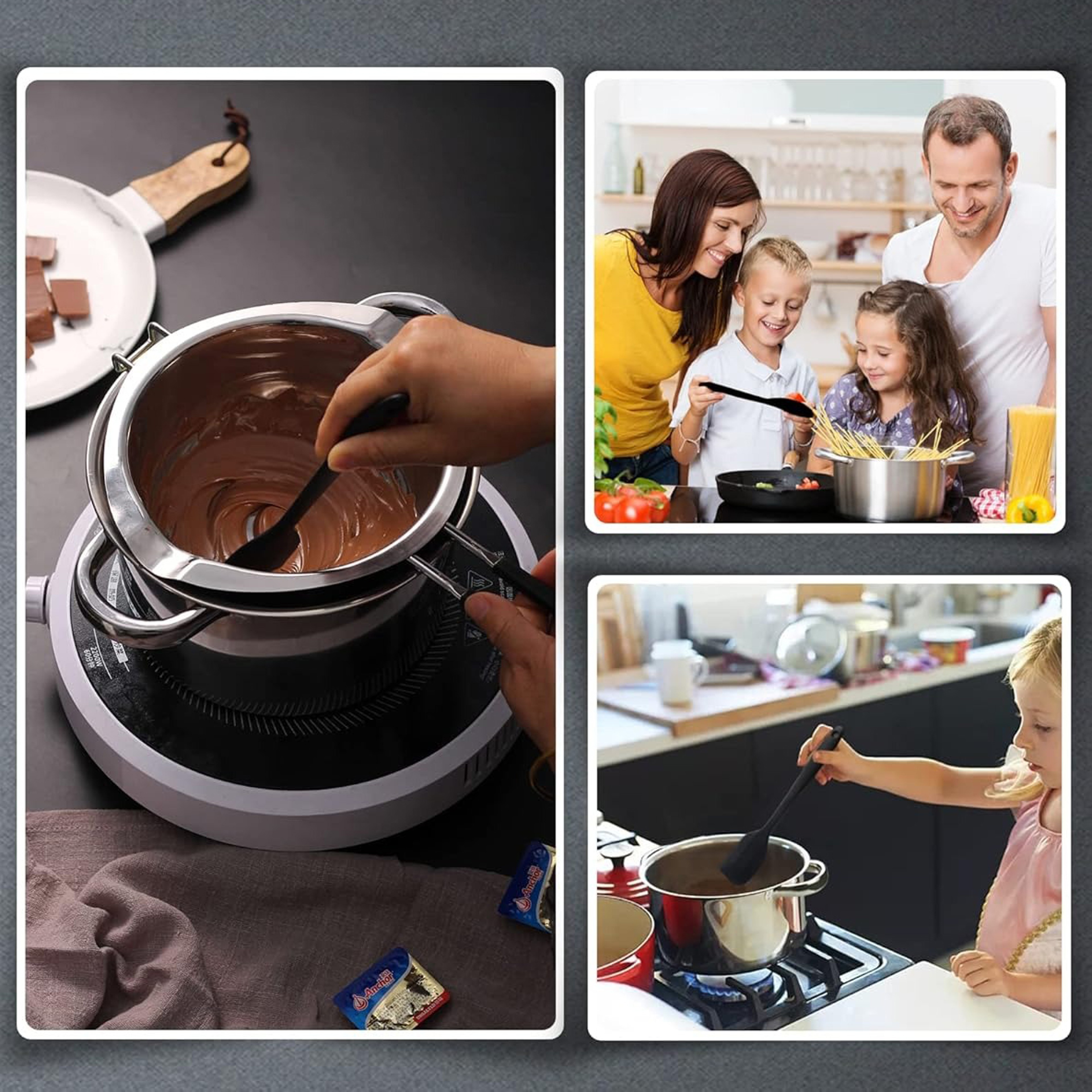 Large Capacity Stainless Steel Double Boiler Melting Pot for Chocolate Butter Candy Cheese Melting & Candle Making – view 5