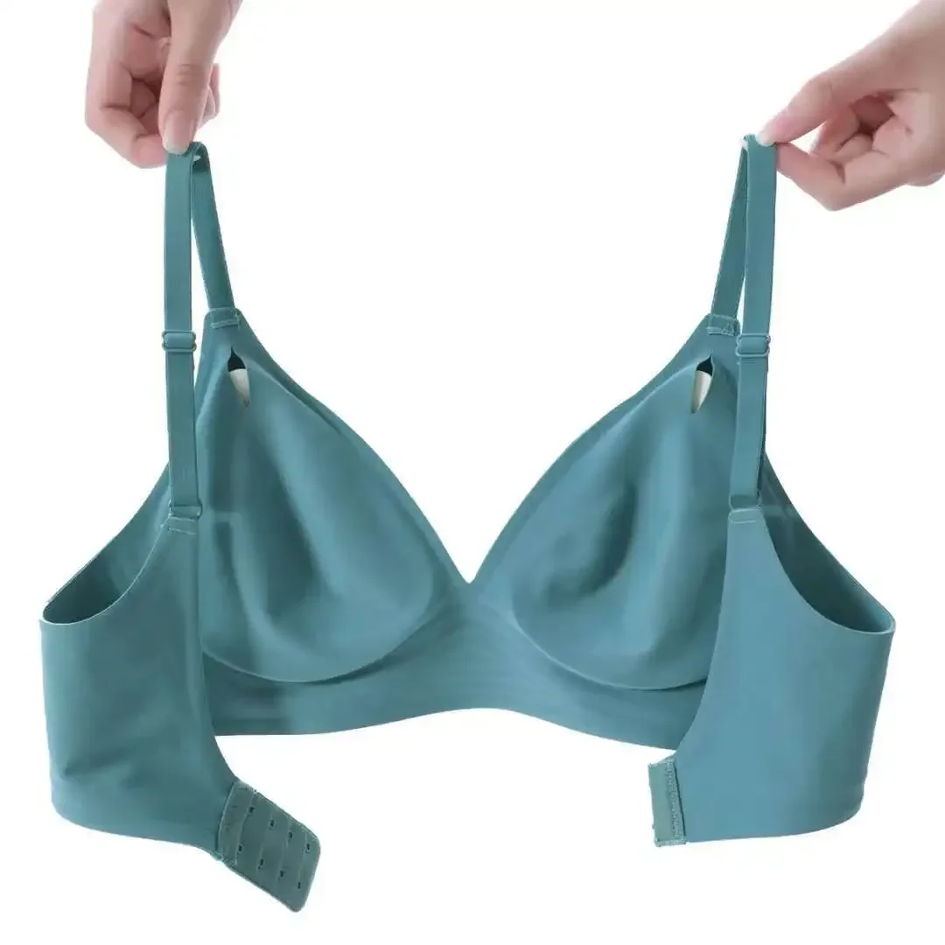 Seamless Bralette, Wireless Sleep Bra, Removable Padded Latex Jelly Underwear, Comfortable One Piece Brassiere for Women – view 5