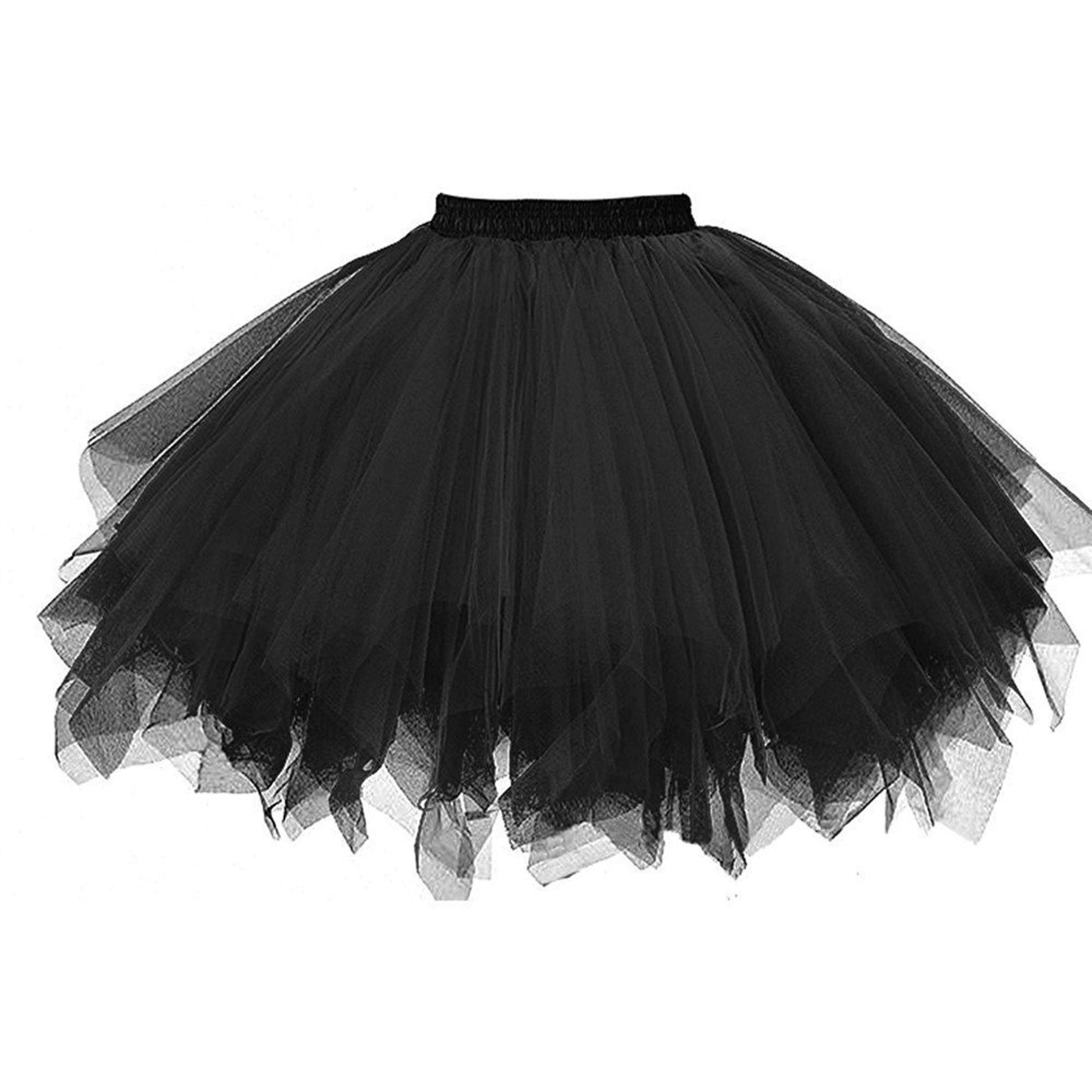 Women's Tutu Skirt, Rockabilly Petticoat, Elastic High Waist Ballet Underskirt, Dance Dress Costume, Party Skirt – view 2