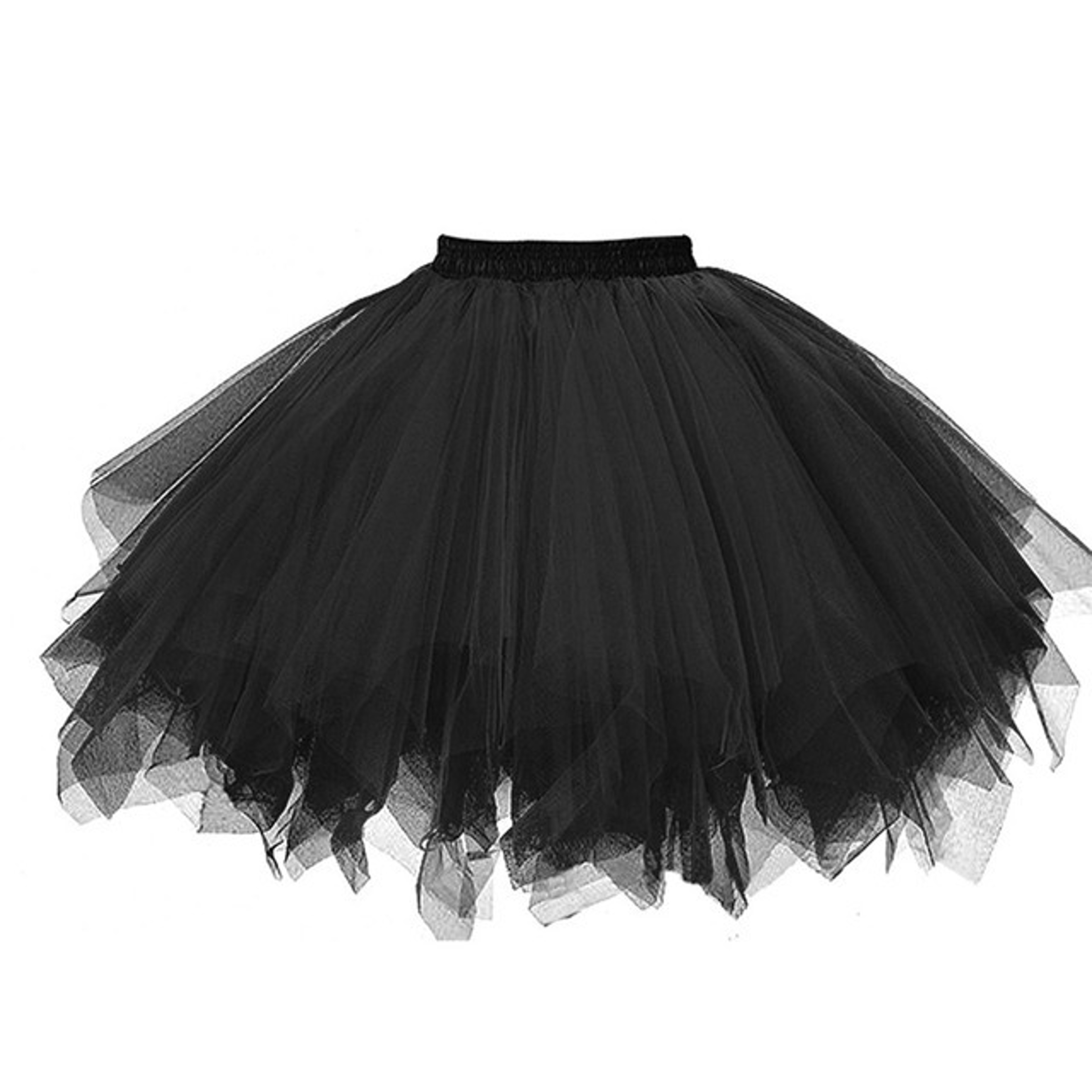 Women's Tutu Skirt, Rockabilly Petticoat, Elastic High Waist Ballet Underskirt, Dance Dress Costume, Party Skirt – view 16