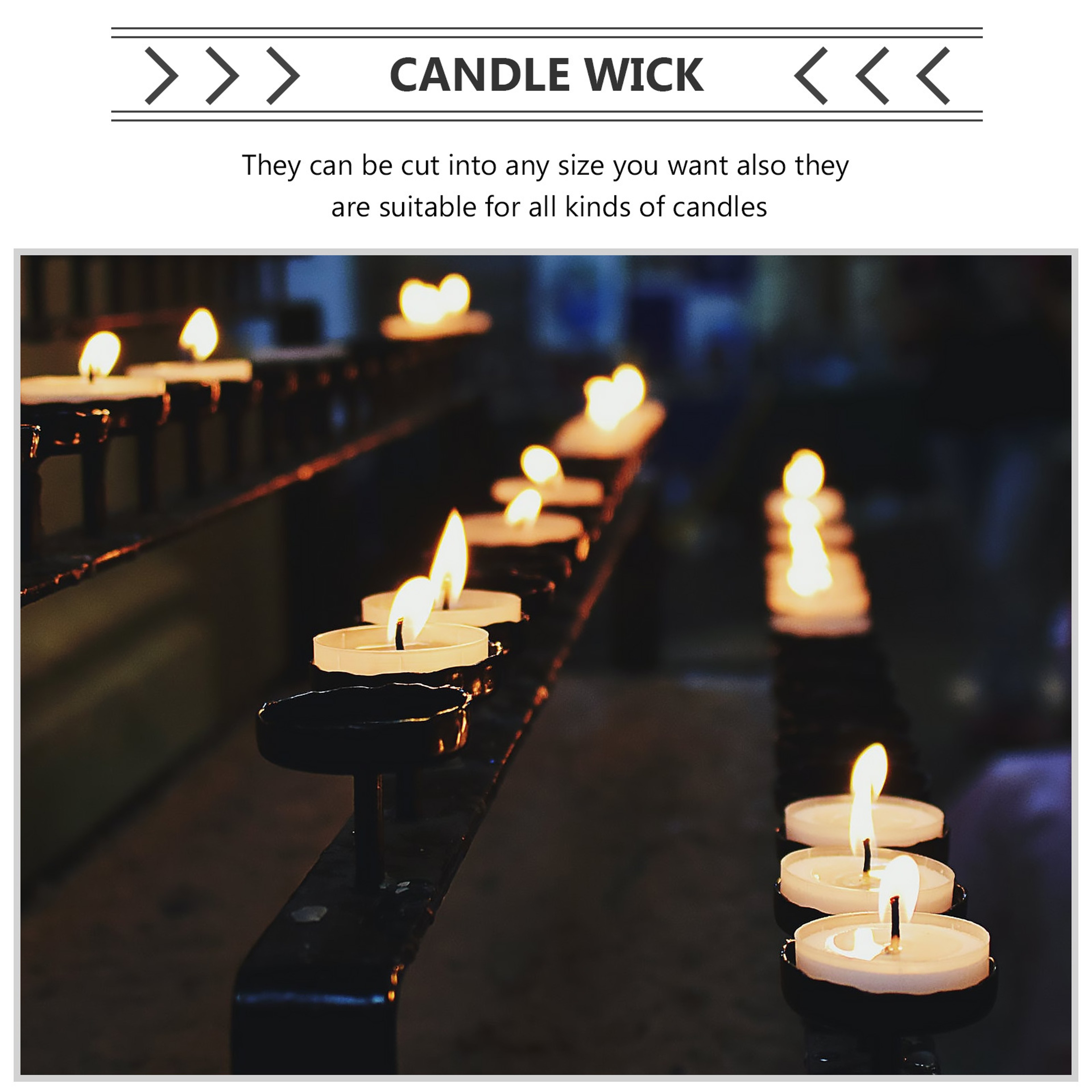 Premium Braided Cotton Candle Wick, Smokeless Spool, for DIY Soy, Beeswax, Pillar, and Taper Candles, Craft Making – view 5
