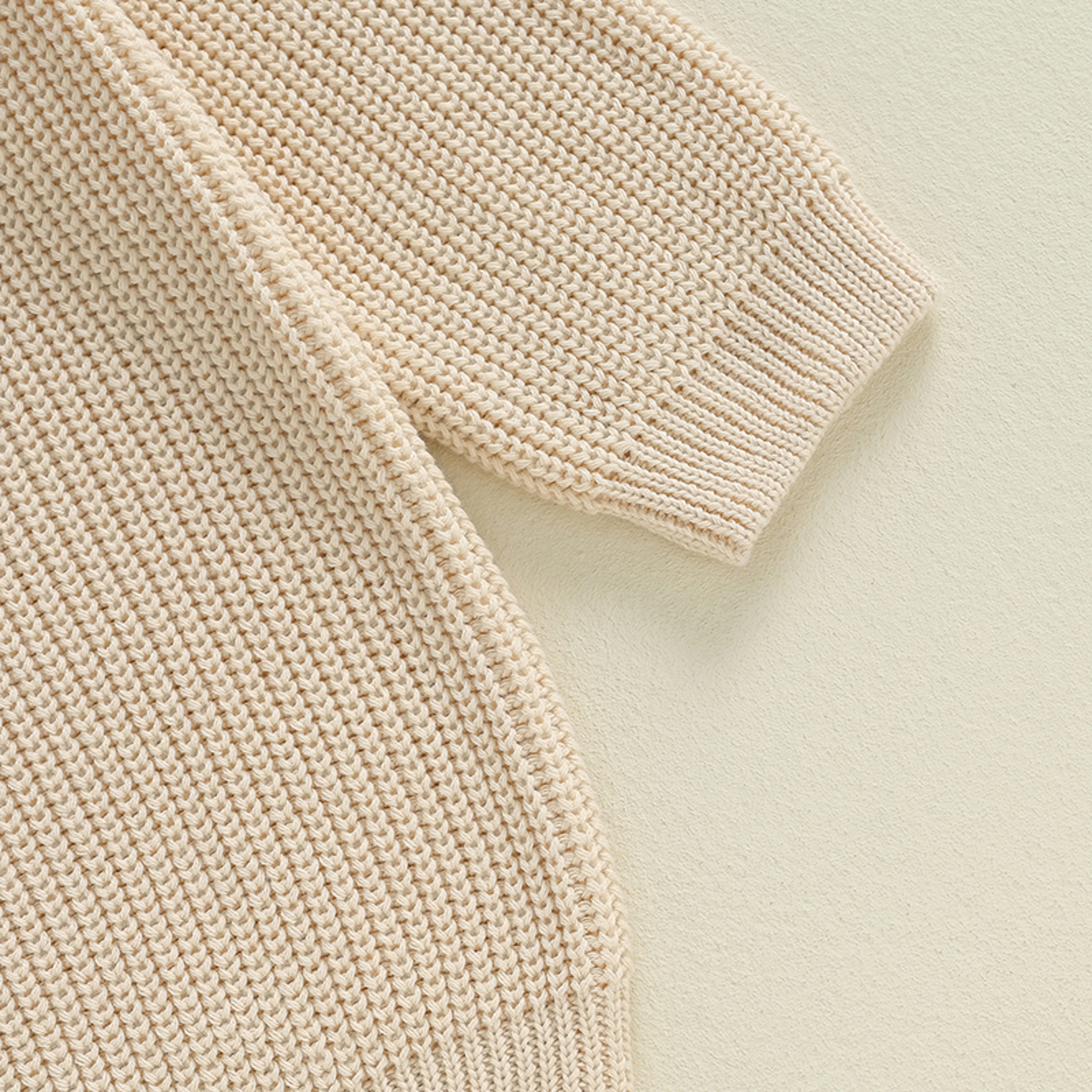 Sweaters, Chunky Knit Ribbed Tops, Solid Color Long Sleeve Round Neck, Autumn Winter Fashion – view 6