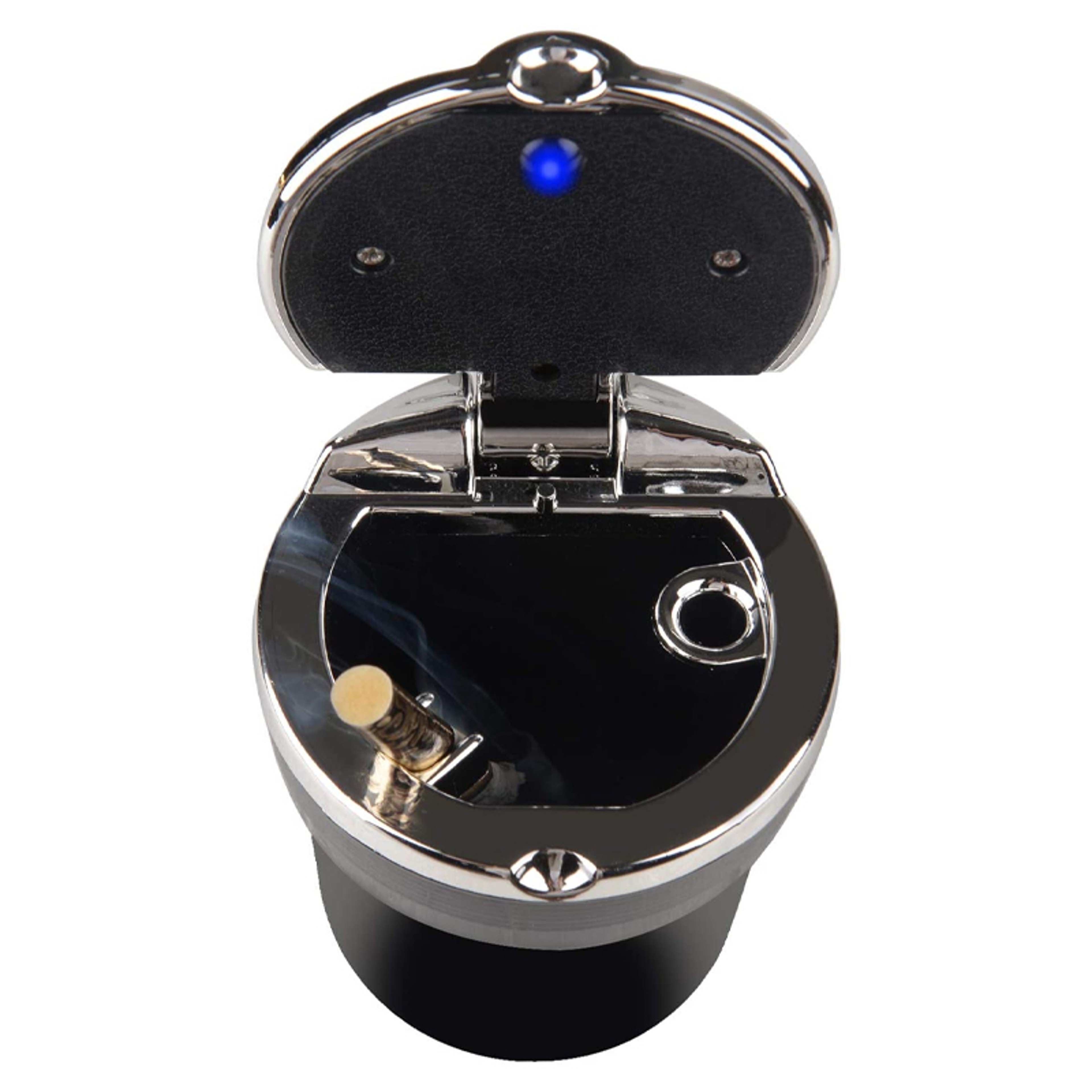 Creative Car Ashtray and Garbage Can, with LED Light and Cover, A Multi Function Car Supply – view 4