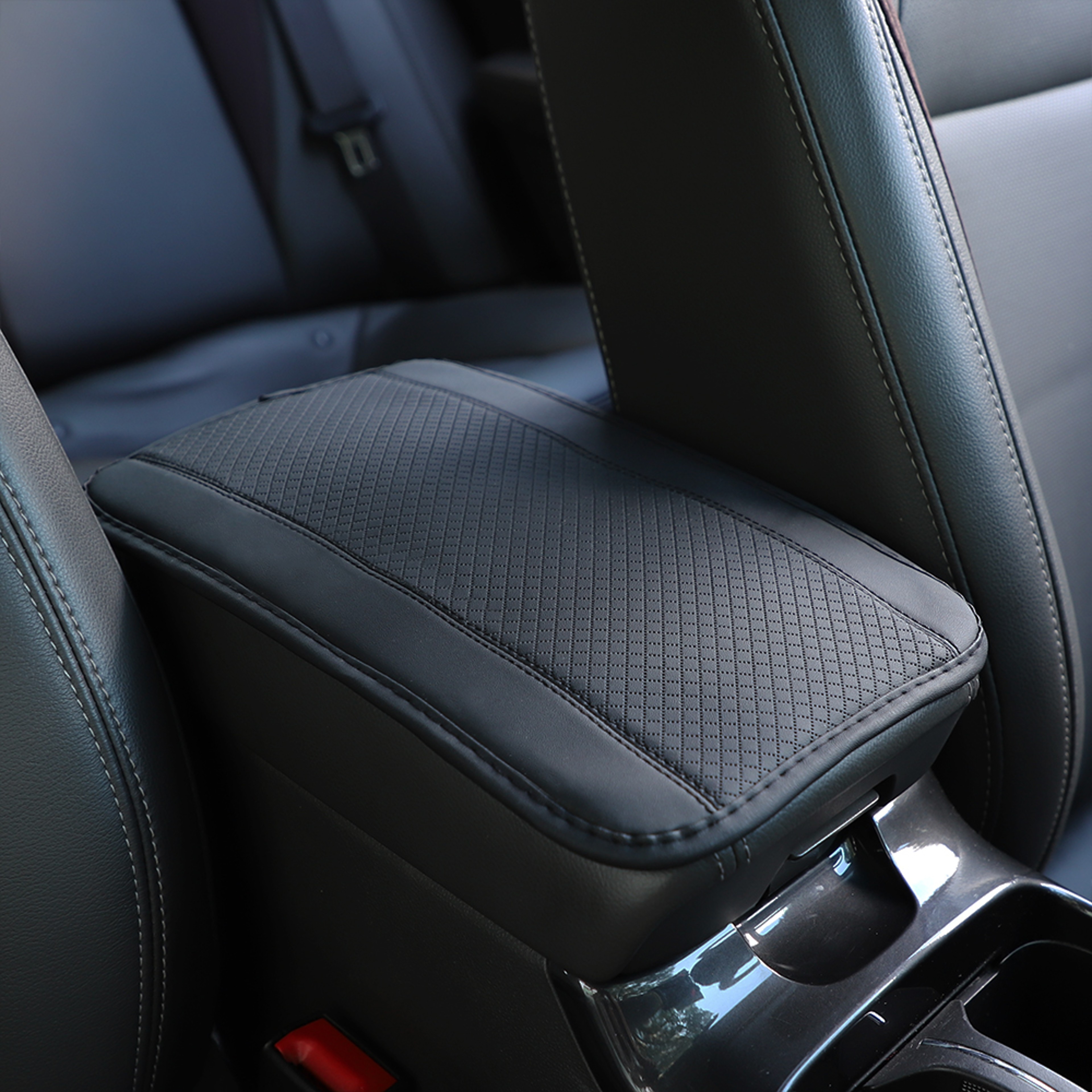 Waterproof Anti Fouling Car Armrest Cushion Comfortable Embossed Central Control Cushion Automotive 5