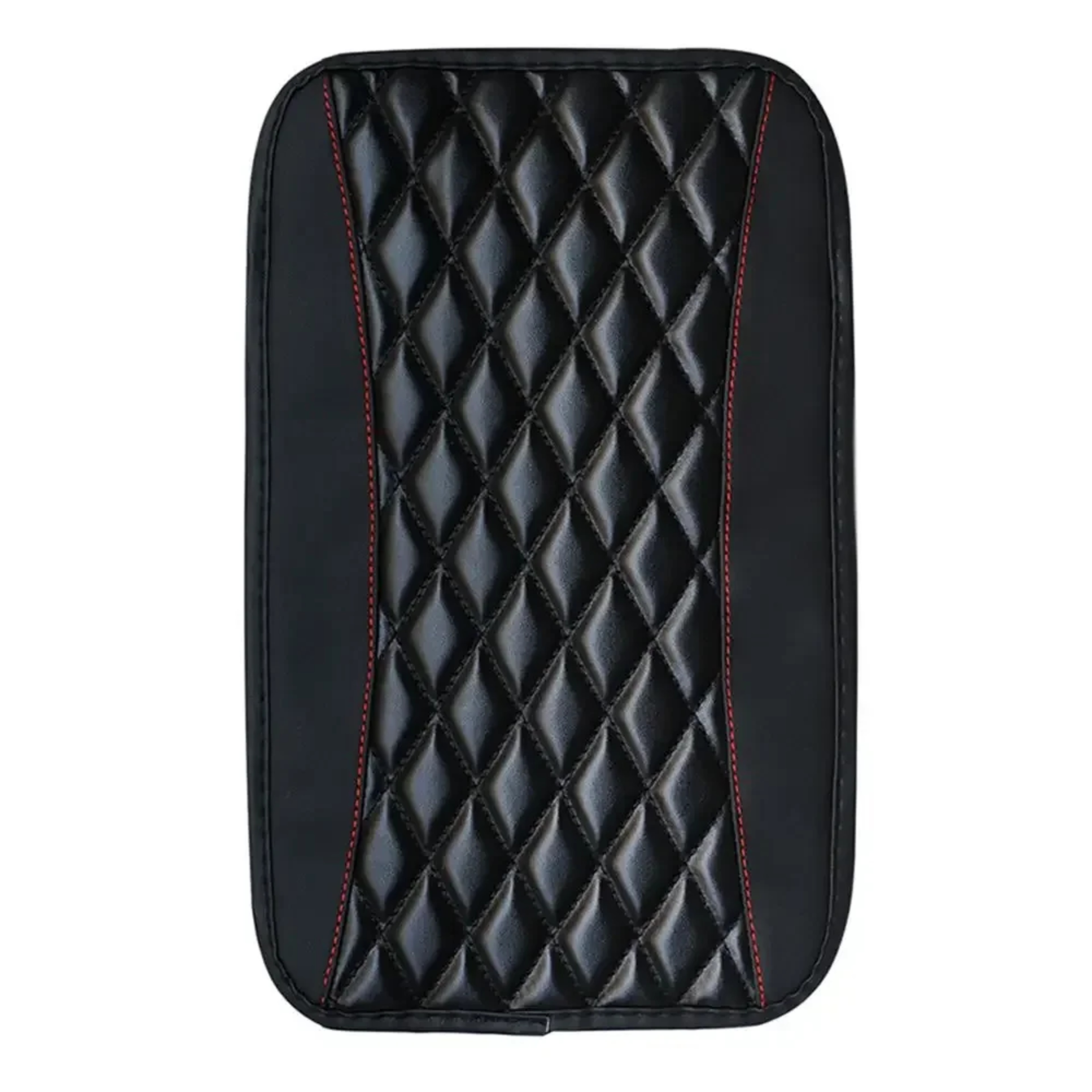 Universal Car Armrest Cover, 1pc Console Box Pad, Black and Red Interior Accessories – view 11