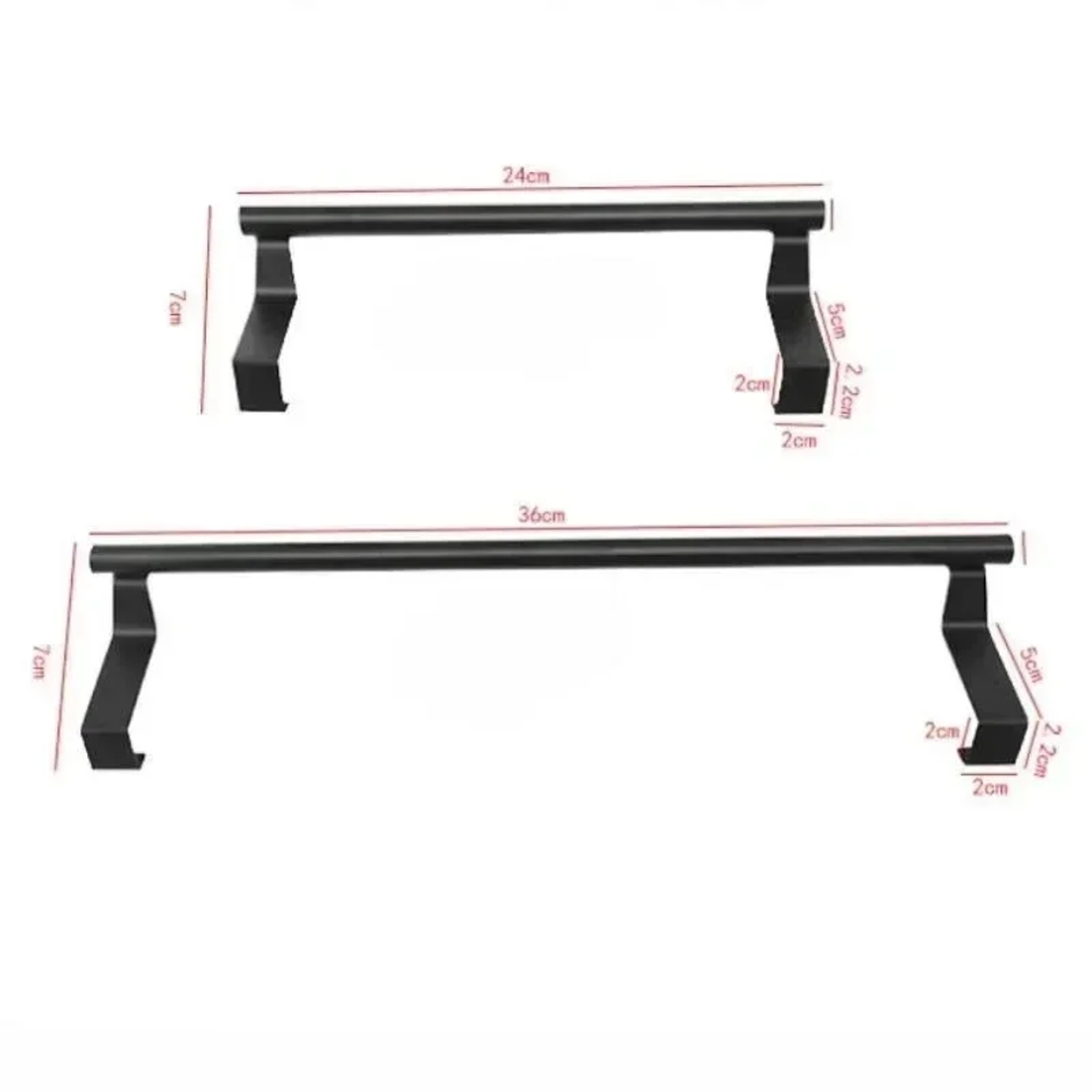 Over the Door Towel Rack, Stainless Steel Towel Bar, No Drill Storage Organizer for Bathroom and Kitchen Cabinet Door – view 6