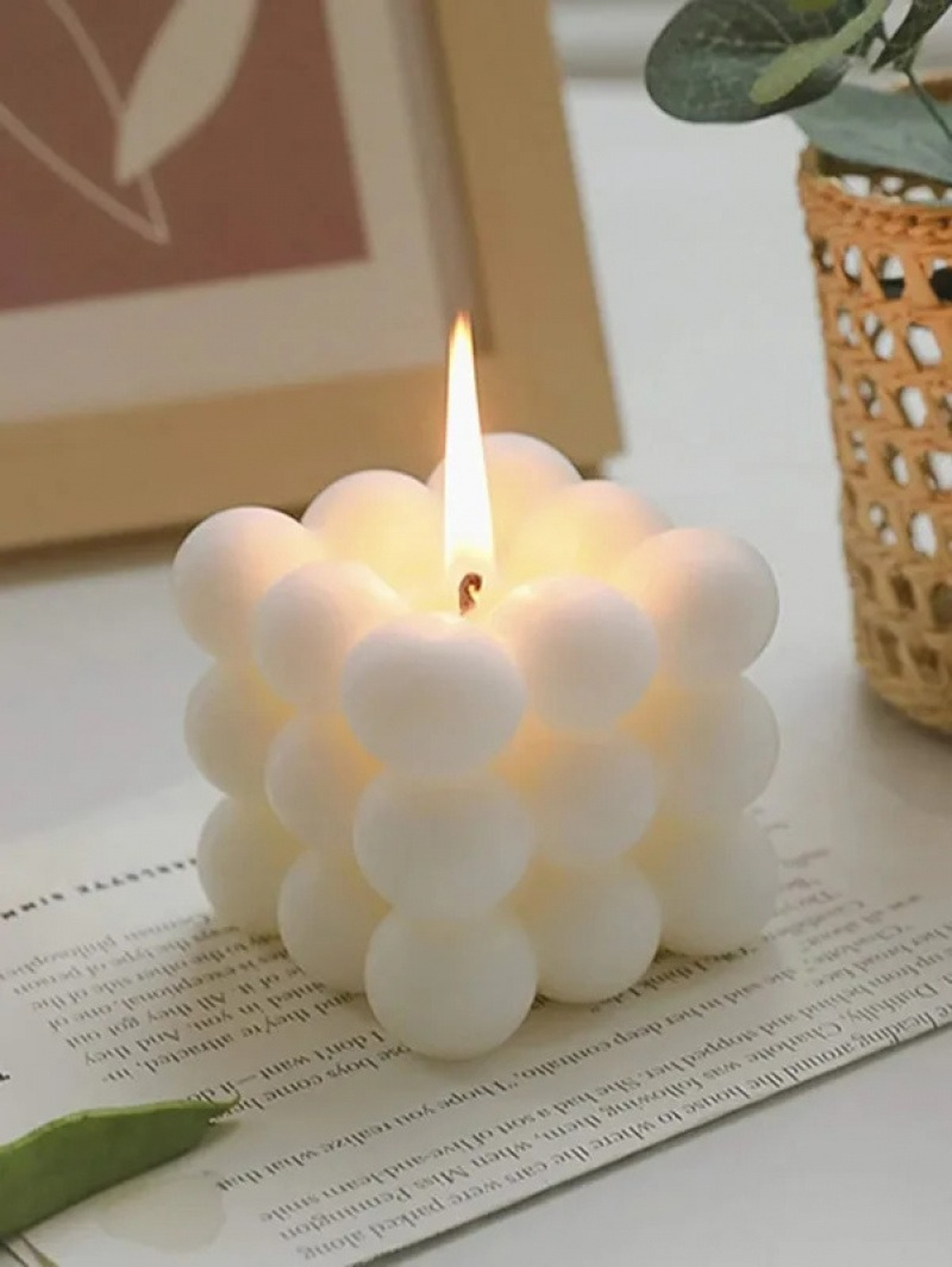 Creative Ball Shaped Soy Wax Candle Magic Cube Aromatherapy Gift Handmade Wedding Favor High End De 0
