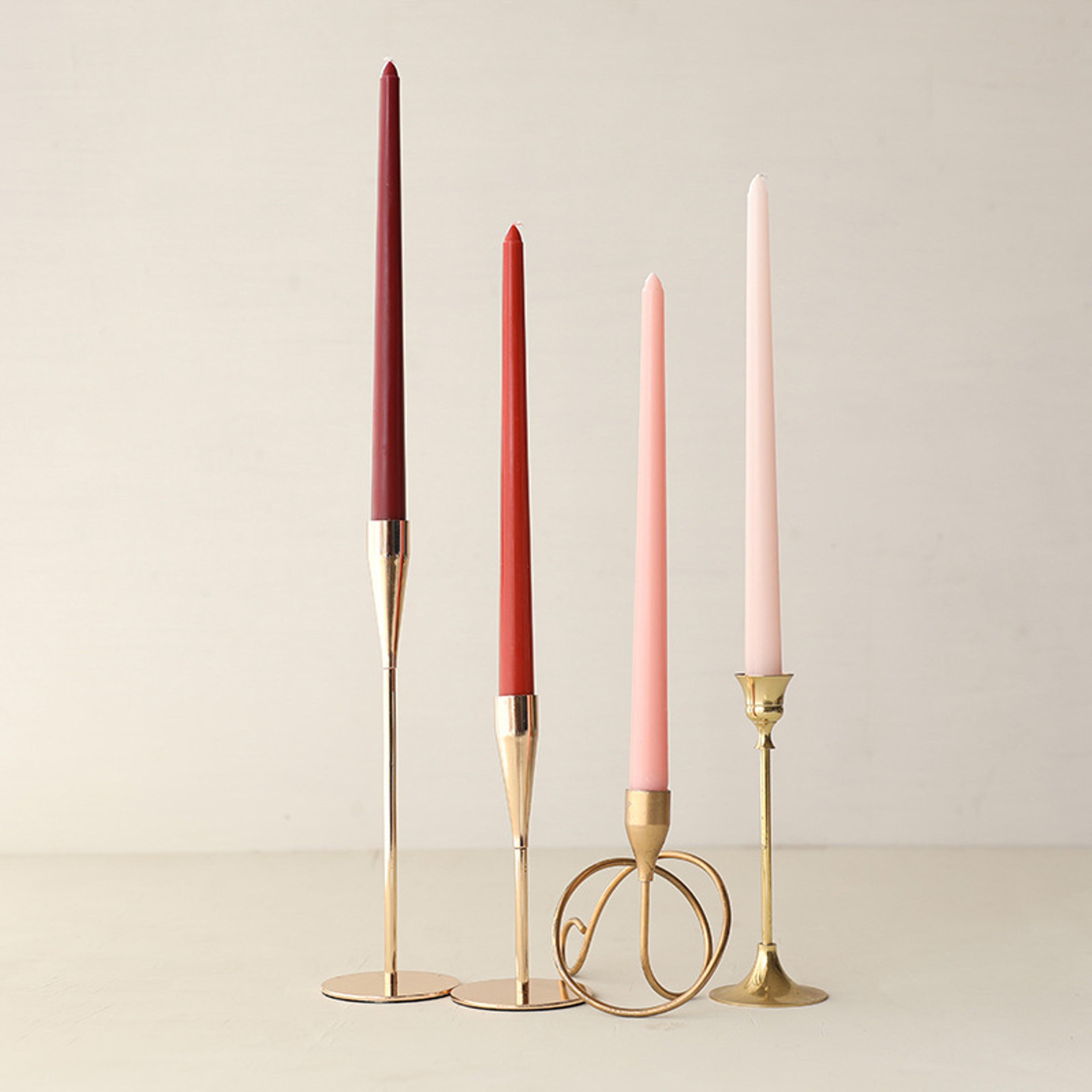 Long Burning Taper Candles, 4 Pack, Dripless Smokeless Unscented, for Home Interior and Valentine's Decor – view 11