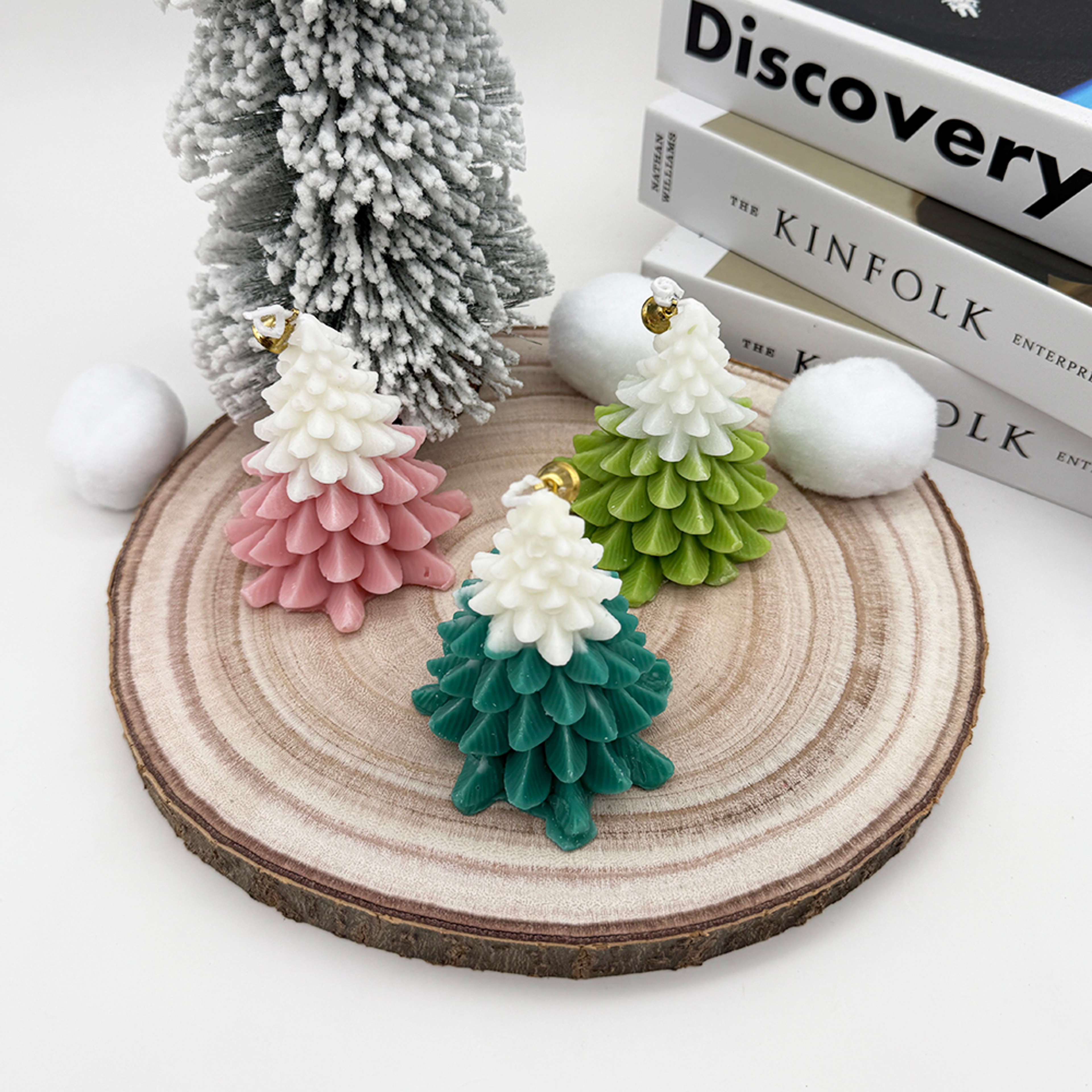 Christmas Tree Candle, Scented Tree Candle, Holiday Home Decor, Christmas Party Gift, New Year Decoration – view 5