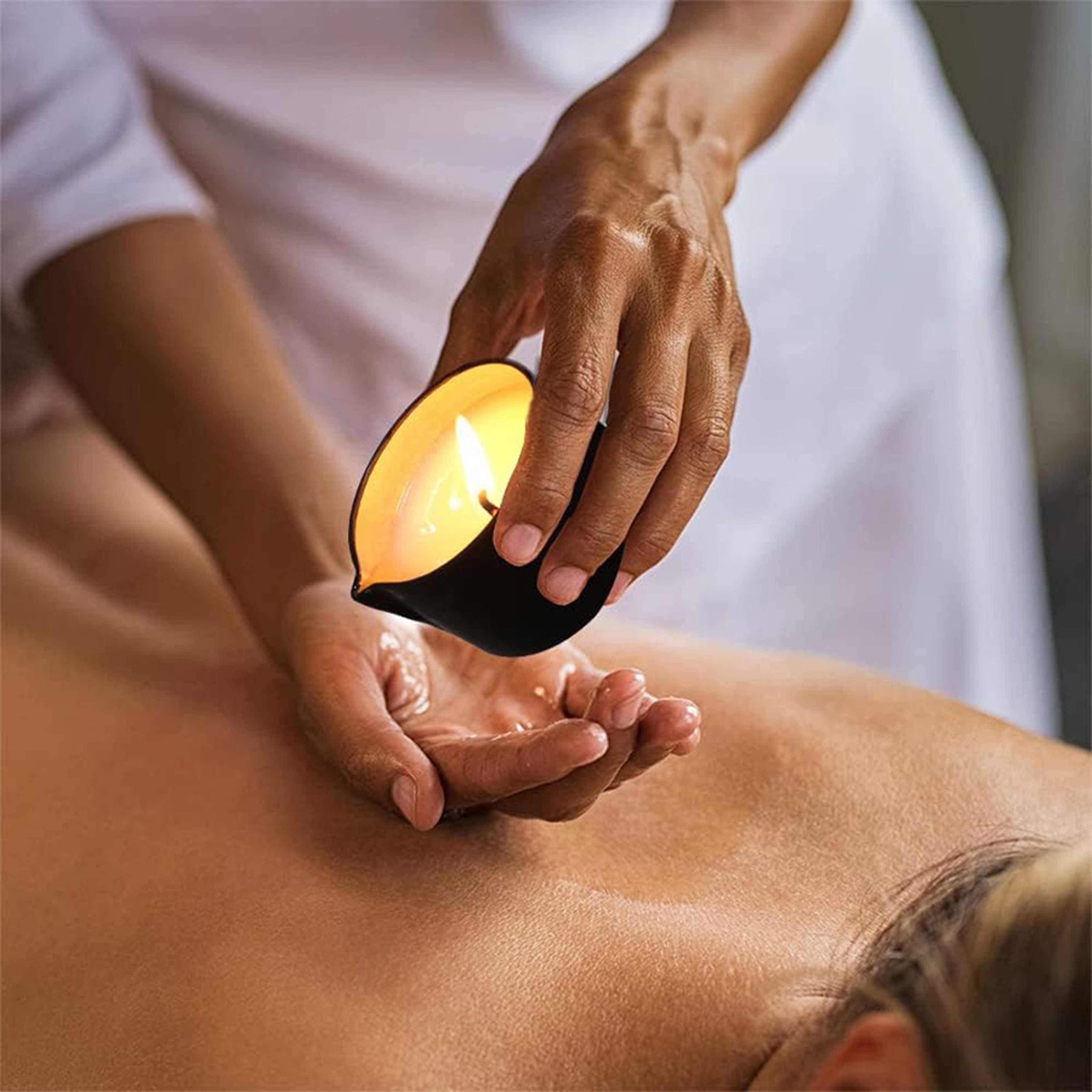 Luxury Aromatherapy Candle, Massage Oil Candle for Stress Relief and Skin Moisturizing, Scented Body Oil – view 6