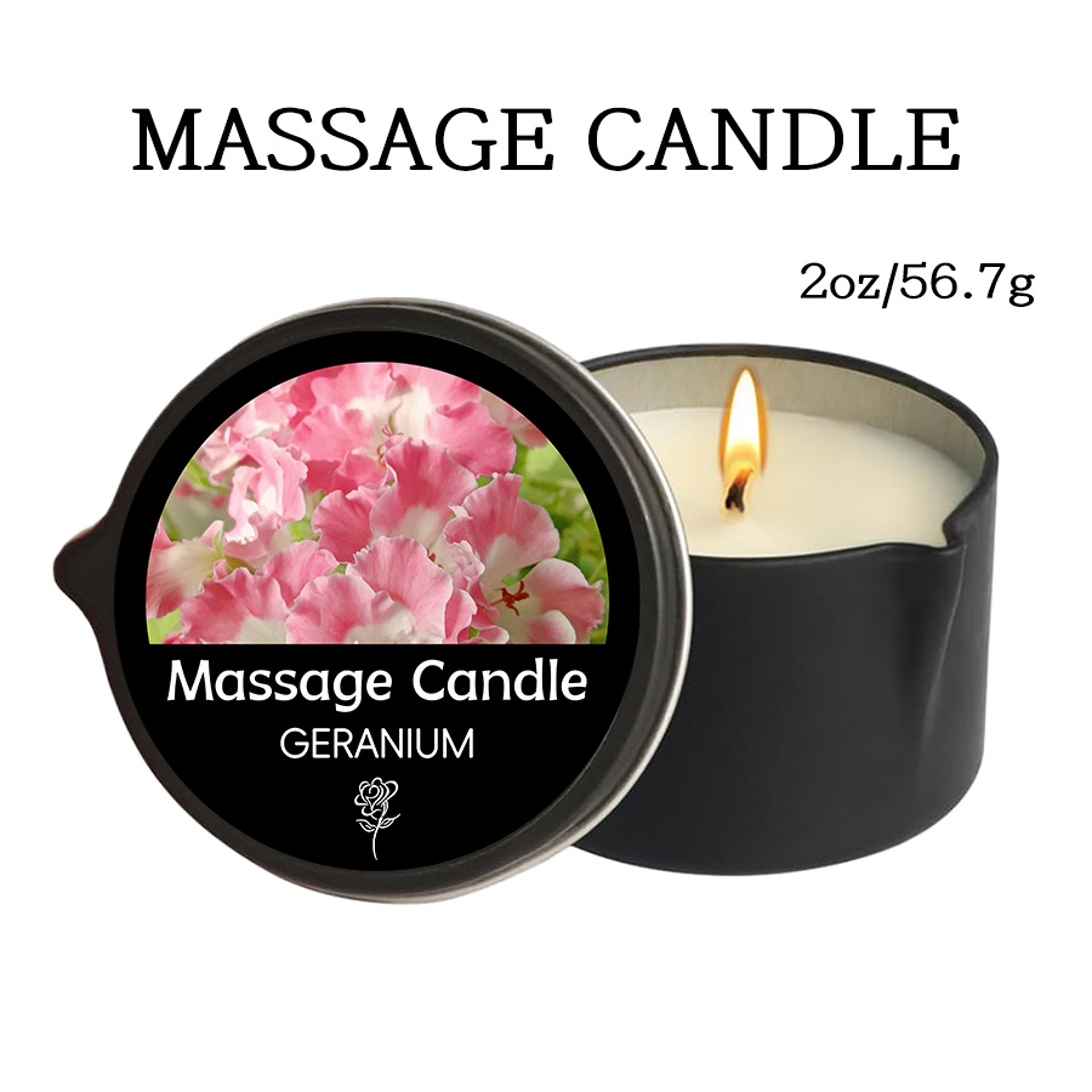 Luxury Aromatherapy Candle, Massage Oil Candle for Stress Relief and Skin Moisturizing, Scented Body Oil – view 7
