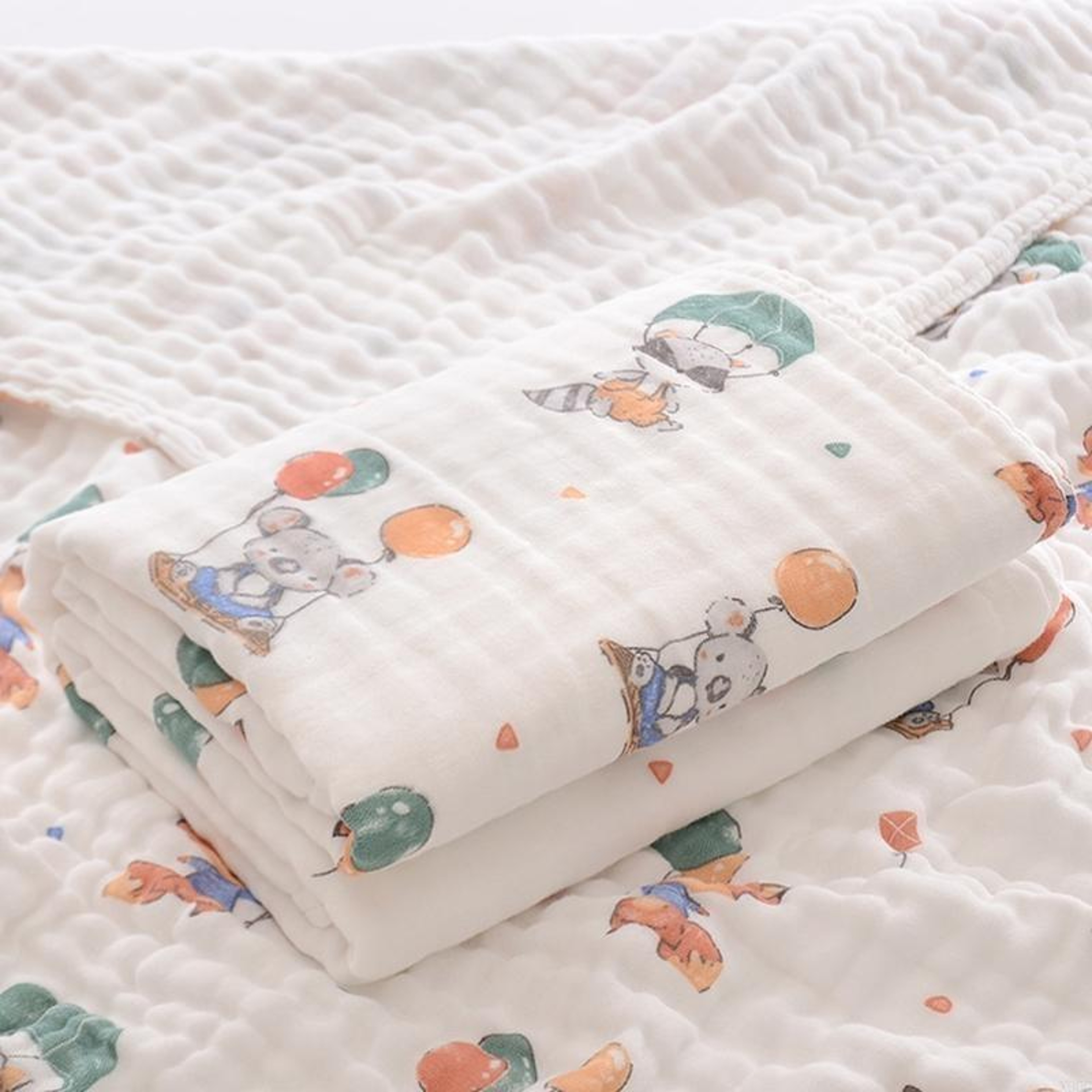 Ultra-Absorbent Baby Towel, Breathable Childrens Bath Towel, Newborn Towel Blanket – view 3