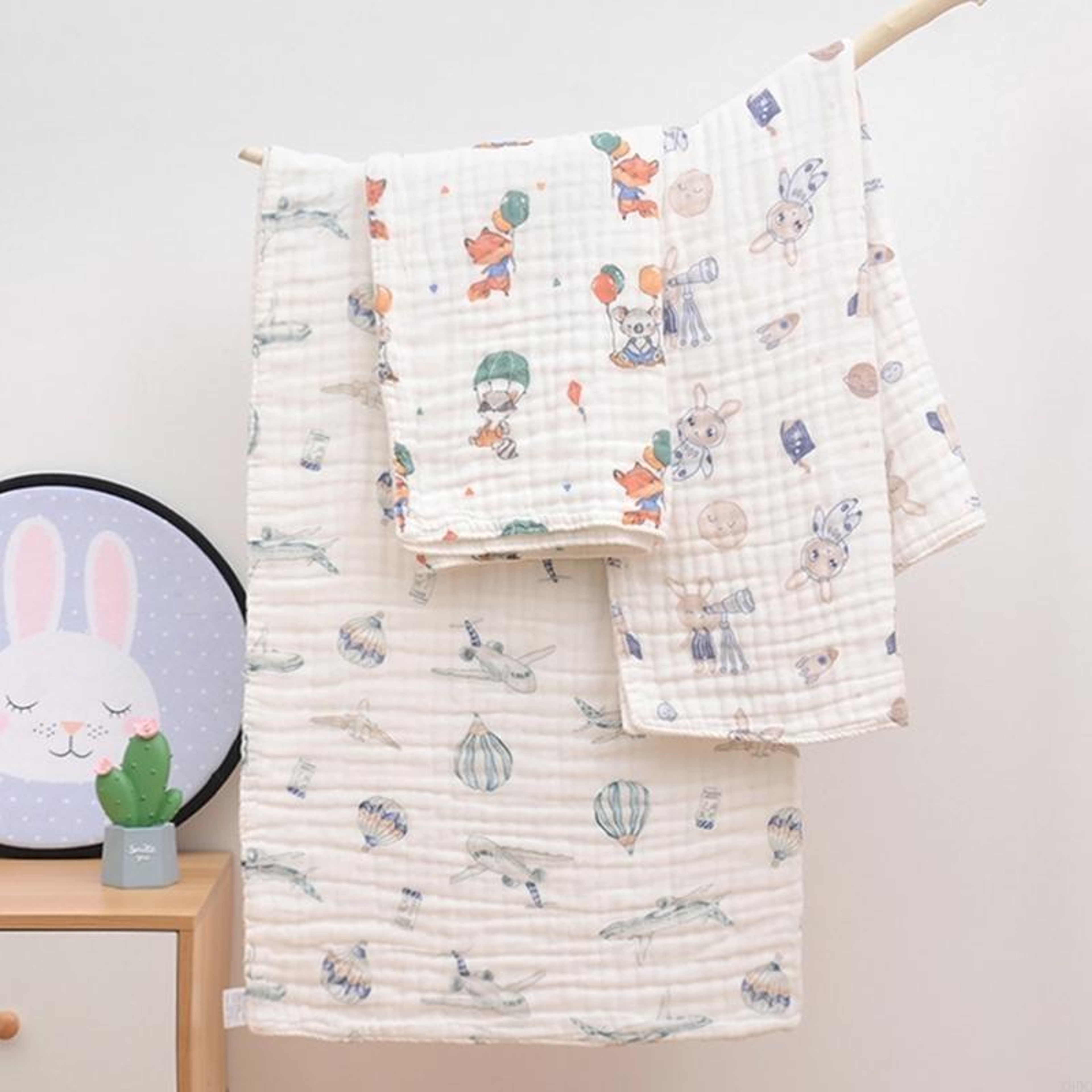 Ultra-Absorbent Baby Towel, Breathable Childrens Bath Towel, Newborn Towel Blanket – view 5
