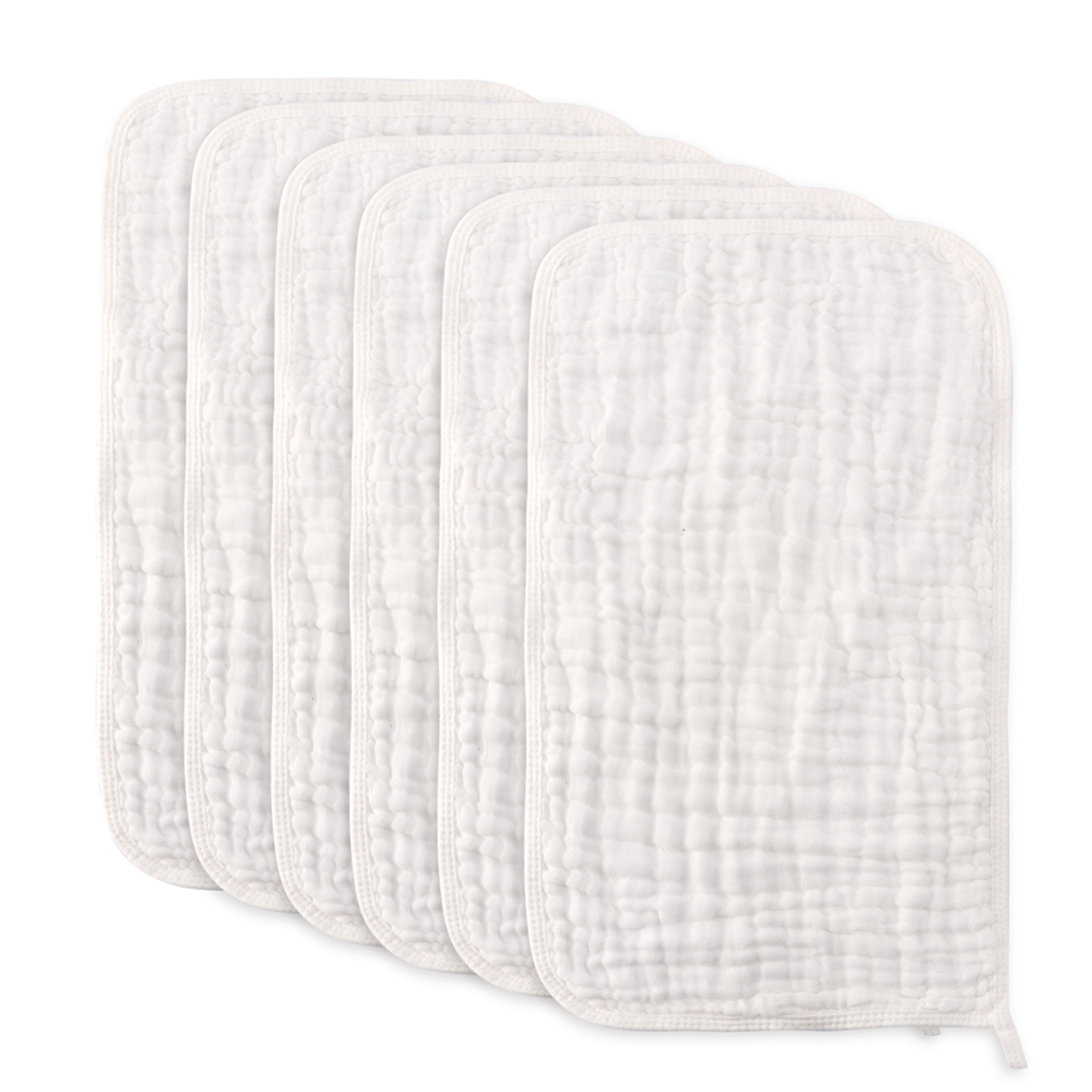 Large Muslin Burp Cloths, Extra Absorbent Washcloths, Soft Baby Spit Up Rags for Newborn, Boys, and Girls – view 5