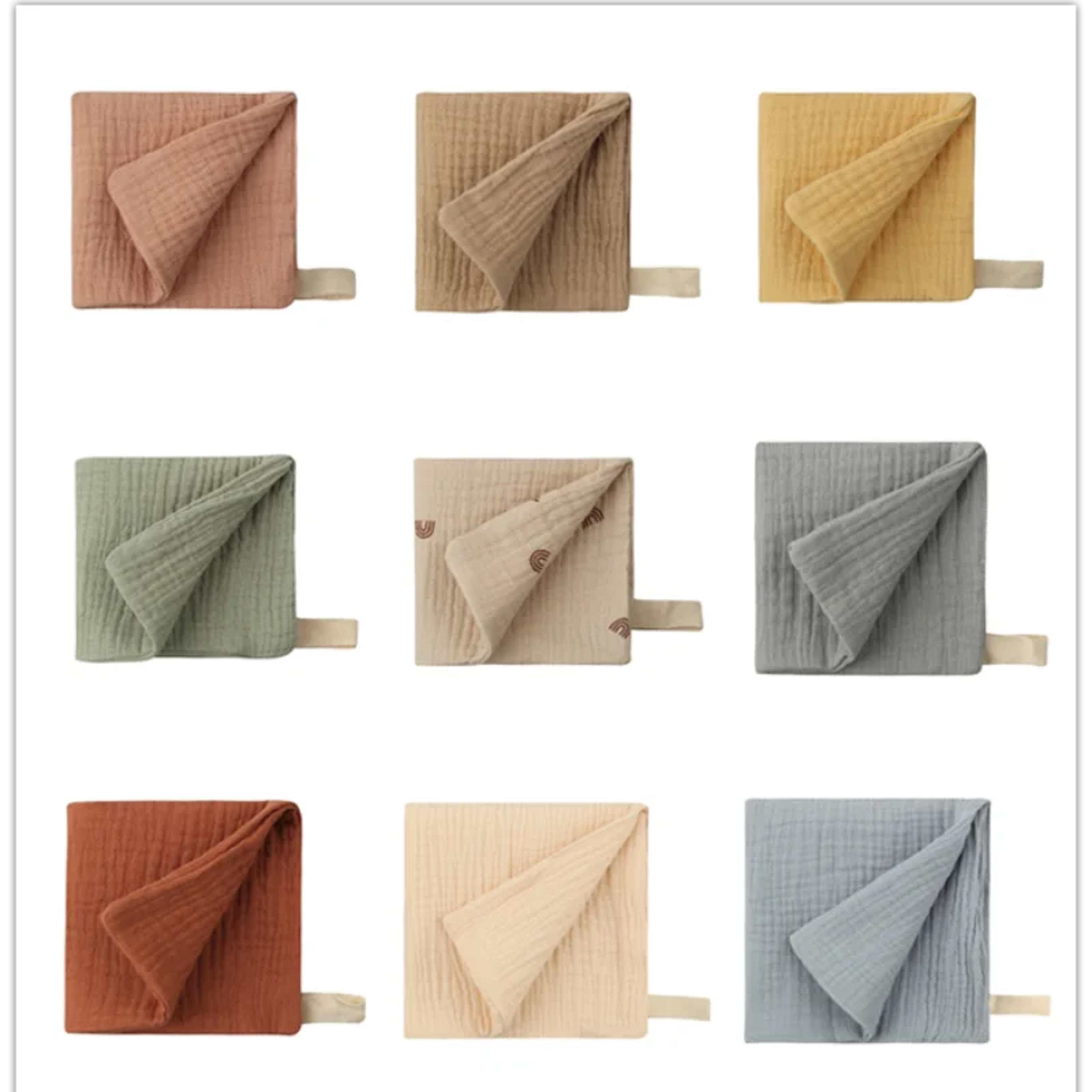 Soft Cotton Gauze Baby Washcloth, Muslin Squares for Newborn, Infant Hand Bath and Shower Face Towels, New Born Items – view 5