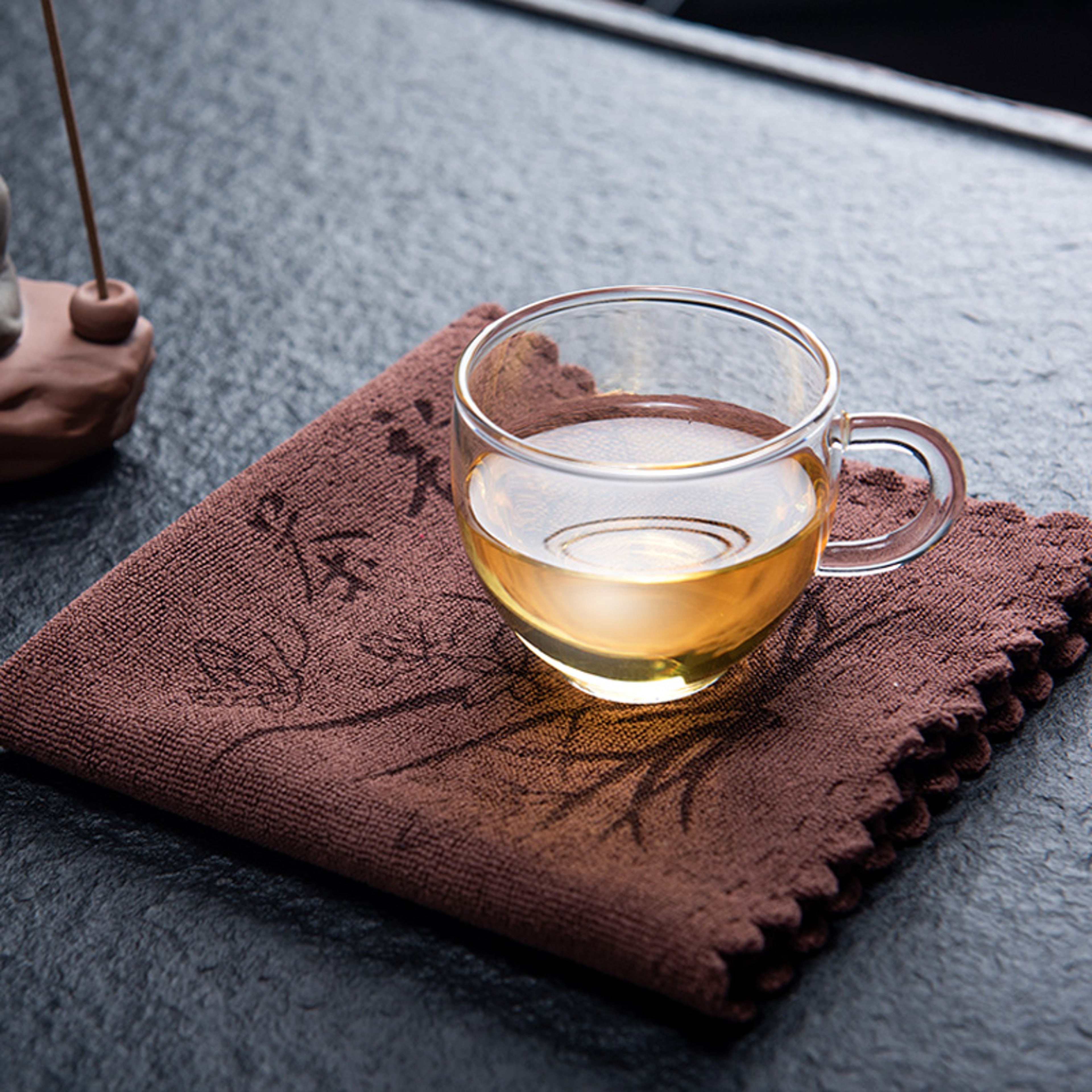 Portable Kitchen Tea Towel, Absorbent Coffee Towel, Dry Handkerchief for Tourist Hotels – view 4