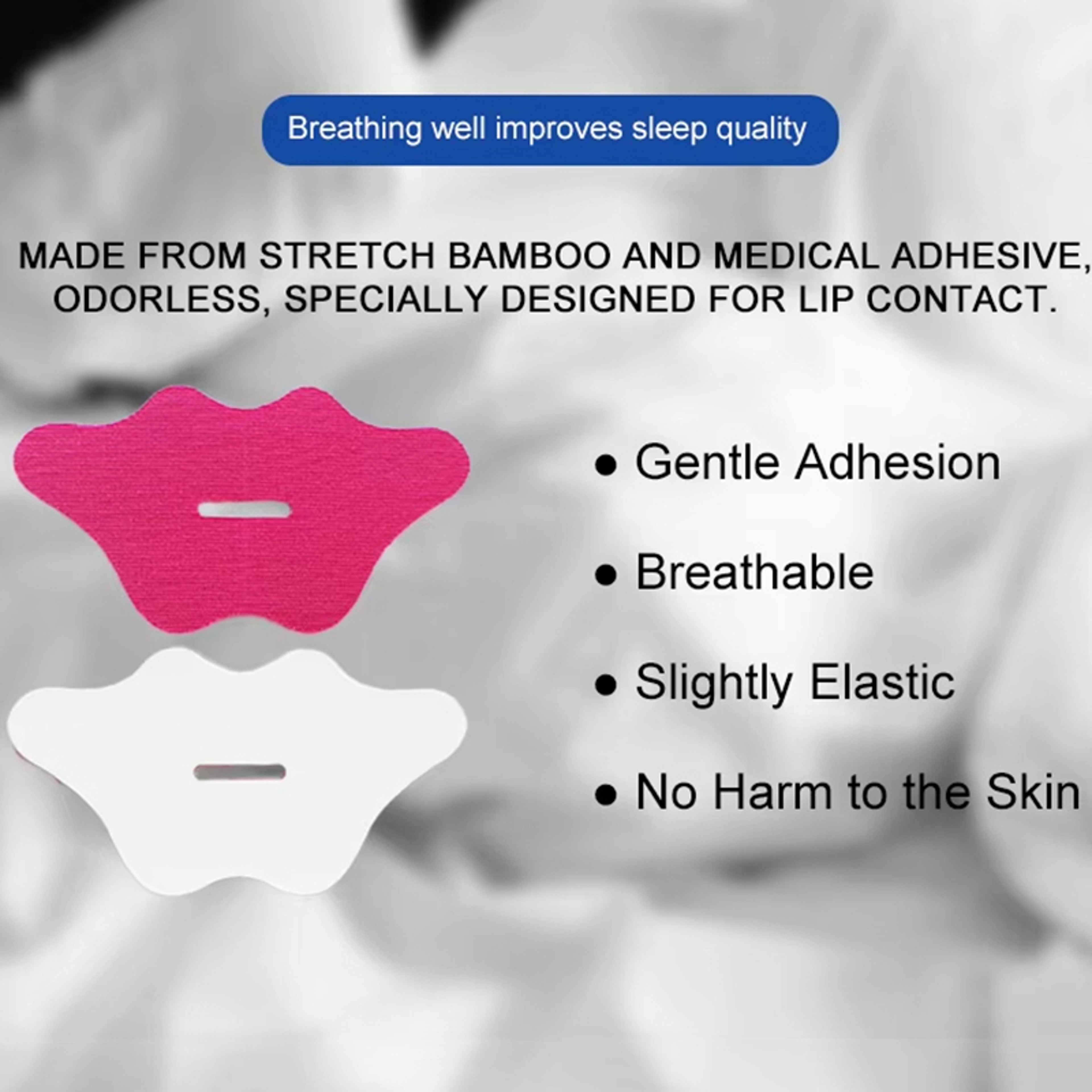Breathing Mouth Tape for Sleep Apnea & Snoring Relief, Comfortable and Effective Nighttime Solution – view 4