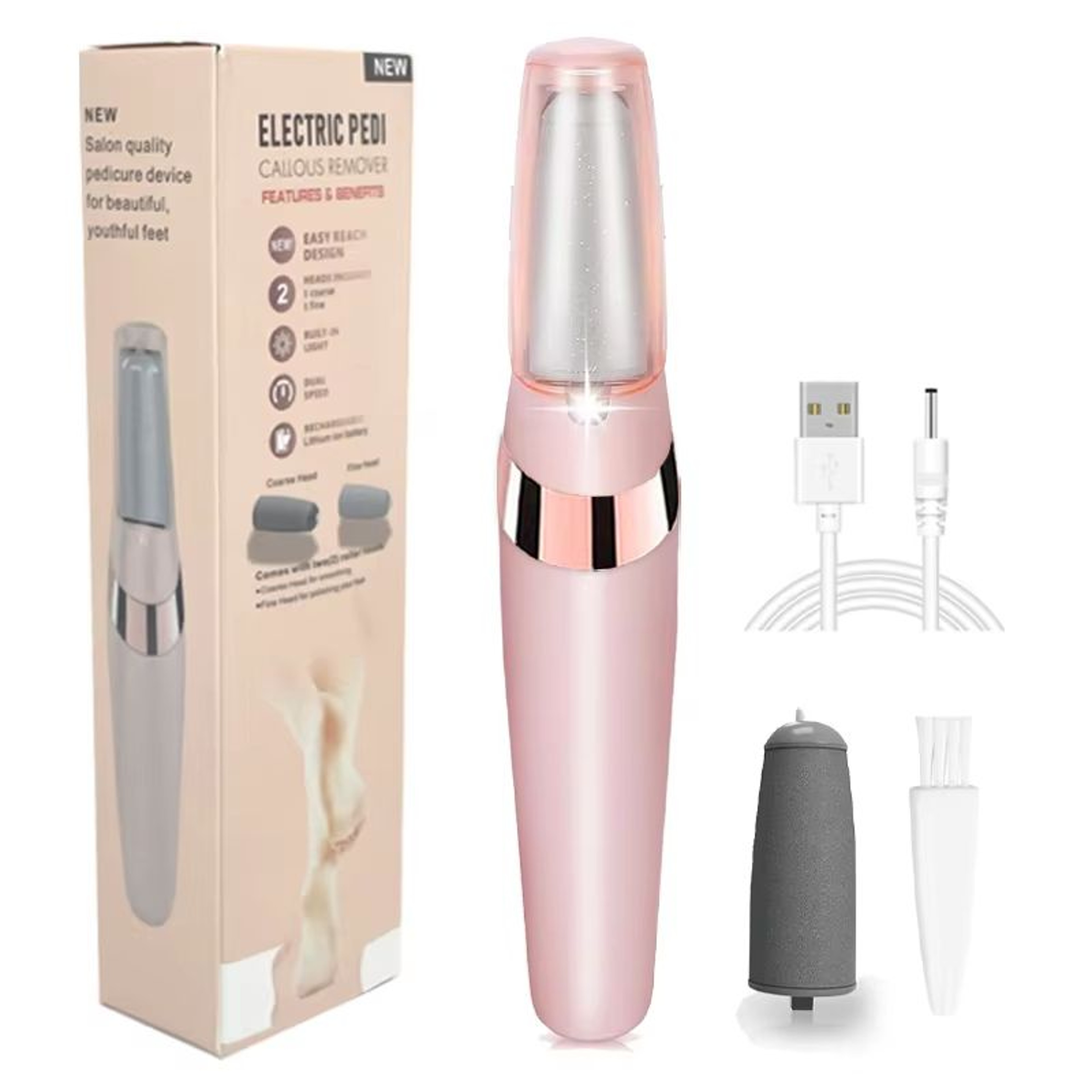 Professional Electric Pedicure Tool Film Foot Dead Skin Callus Remover Feet Exfoliator Pumice Stone 0