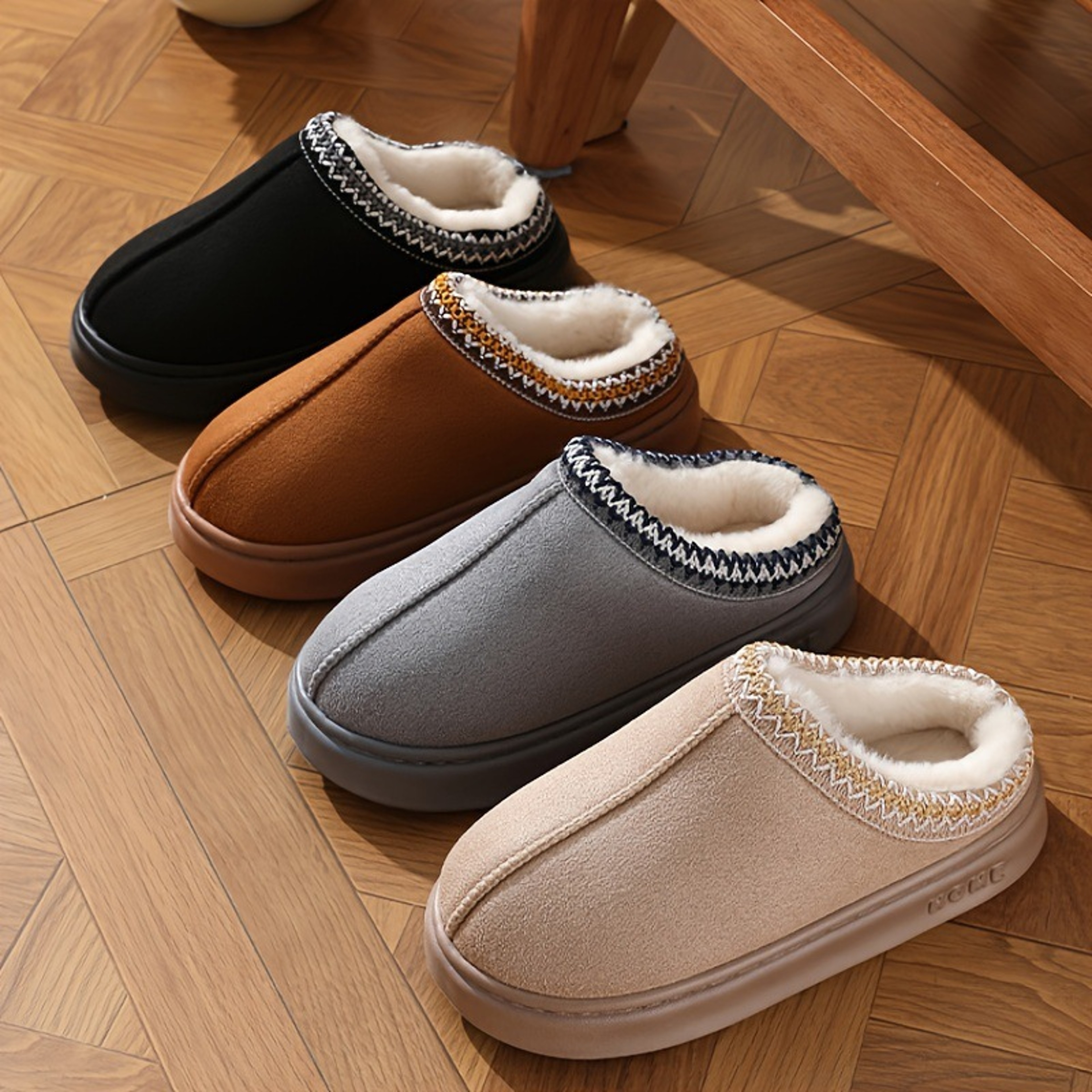 Warm Fashion Winter Womens Slippers Boots Soft Sole AntiSlip Snow Boots With Fuzzy Fur Comfortable  0