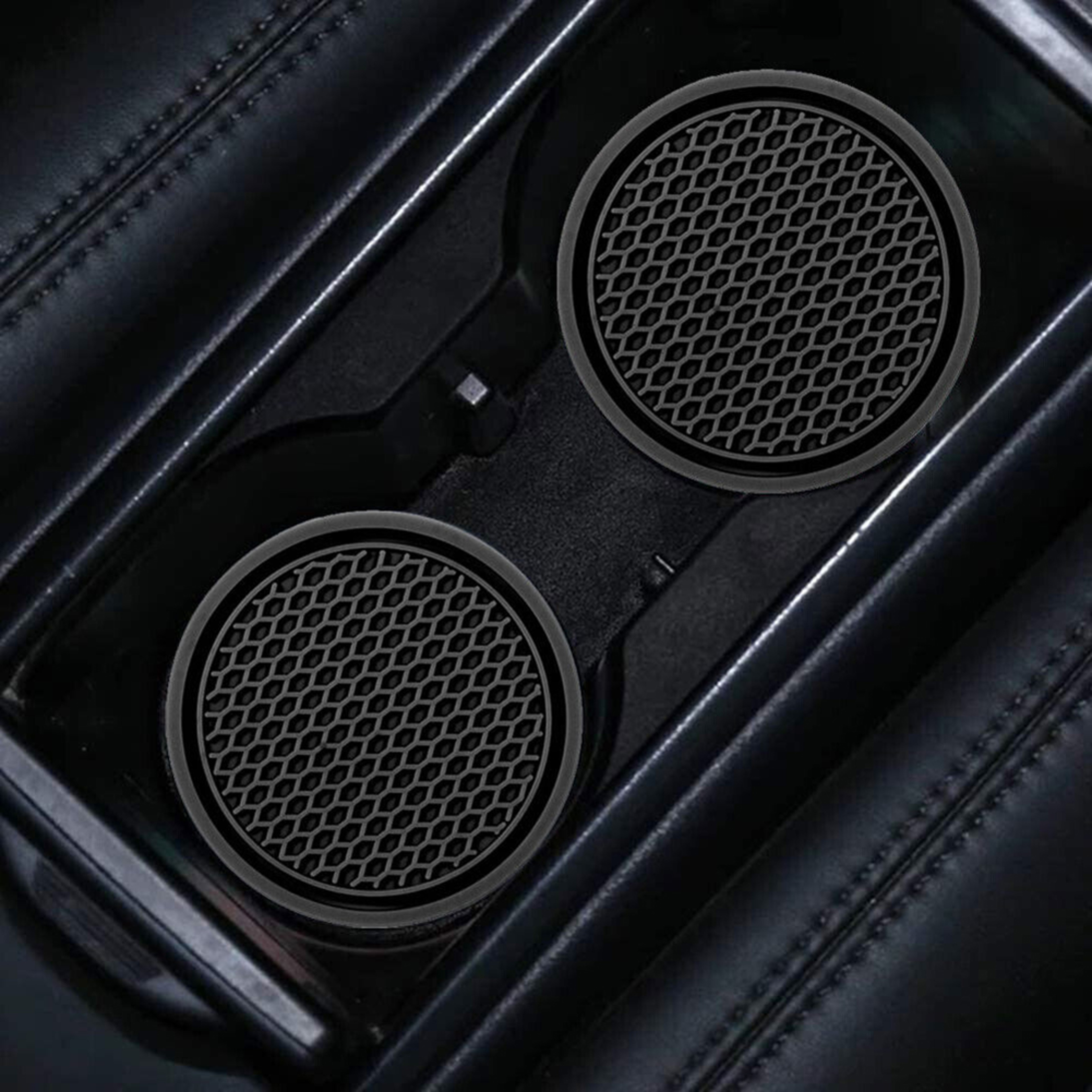 Universal Black Car Auto Cup Holder Coasters Anti Slip Pads Interior Accessories Fits Perfectly – view 3