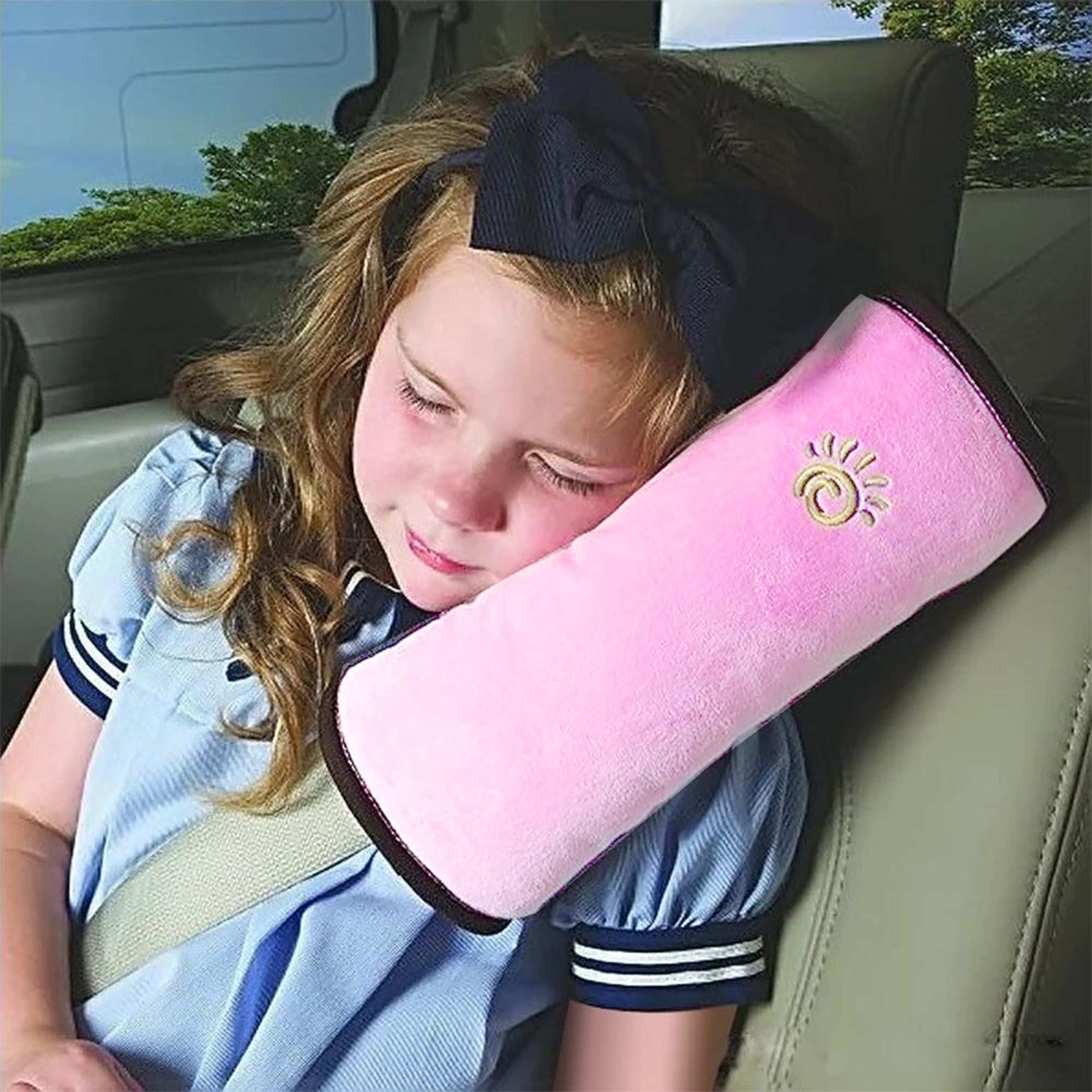 Universal Kids Shoulder Pad Car Seat Belt Chest Cushion Pillow Protector For Kids Women Safe Travel 1