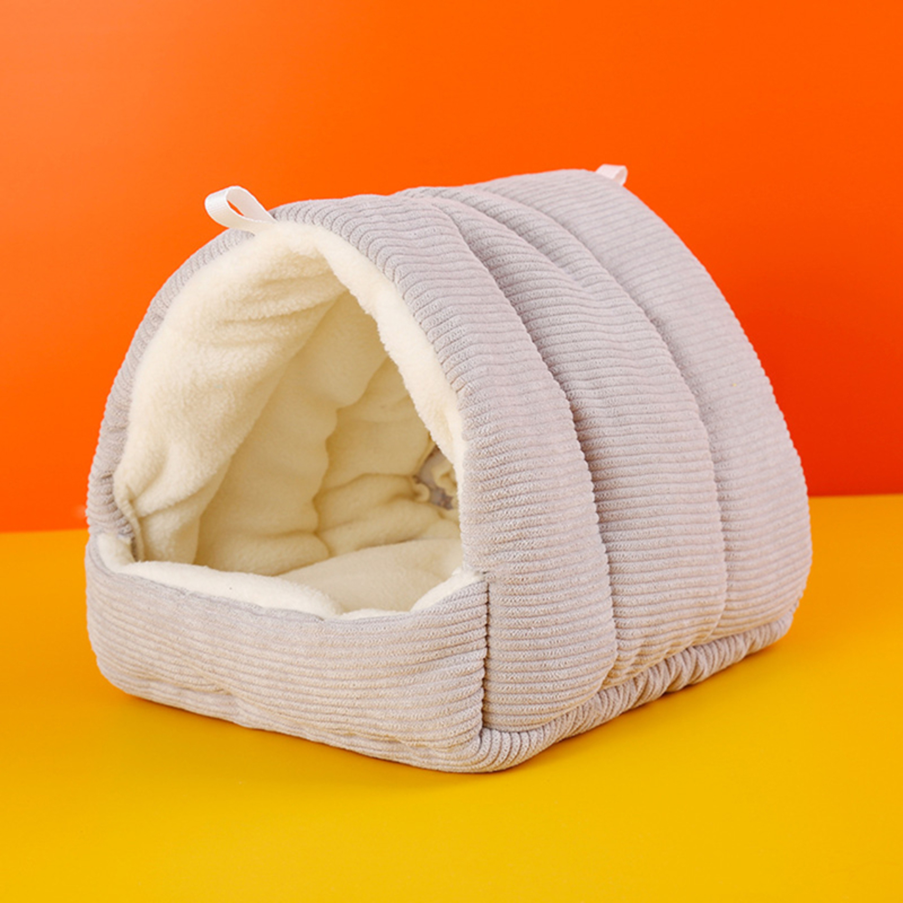 Hanging Hammock Bird Nest Parrot Winter Shed Hut For Hamsters Small Pets Plush Hideaway 1