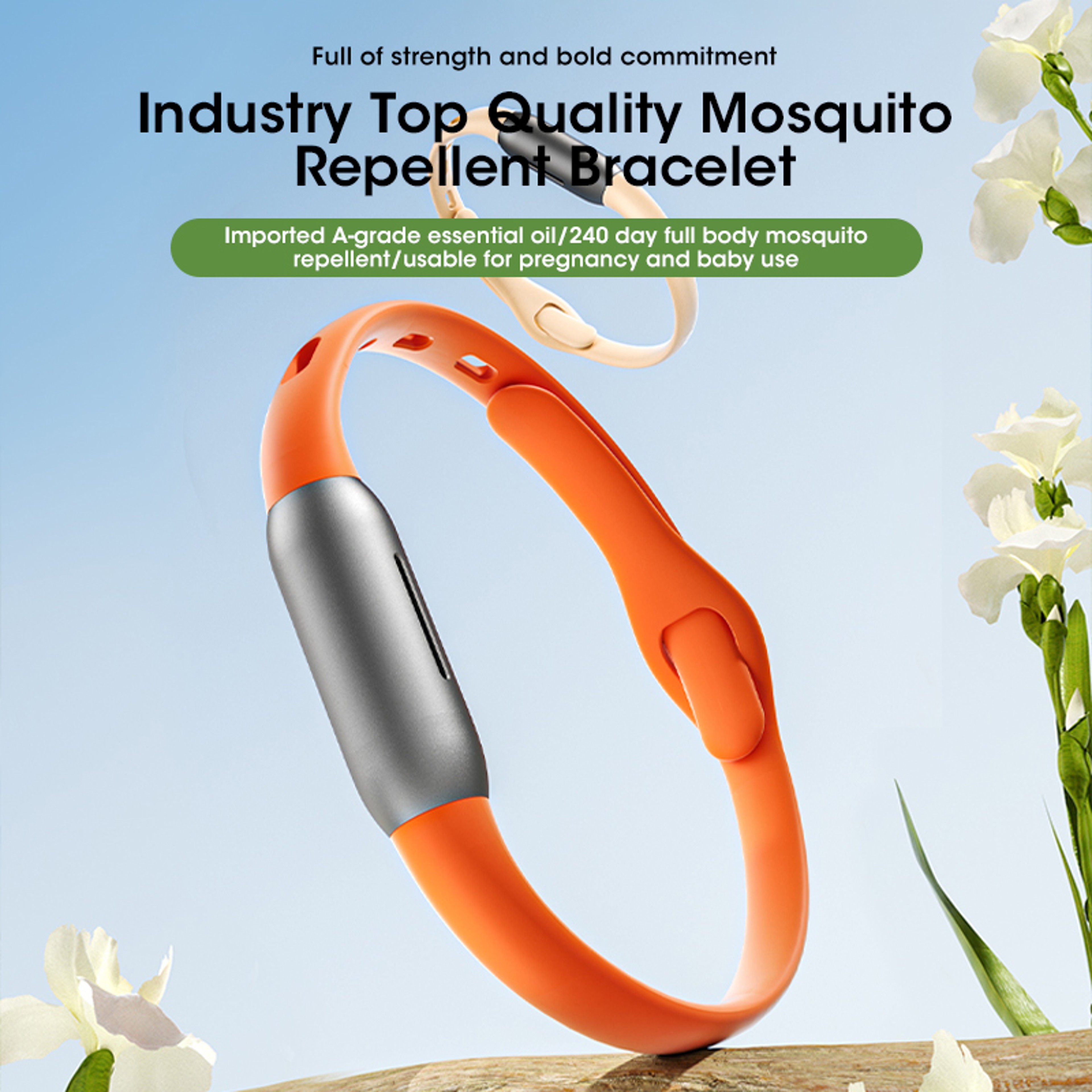 Insect Bug Wristband, Mosquito Repellent Bracelet, Portable Outdoor Travel, Natural Plant Essential Oil, Safe Effective – view 4
