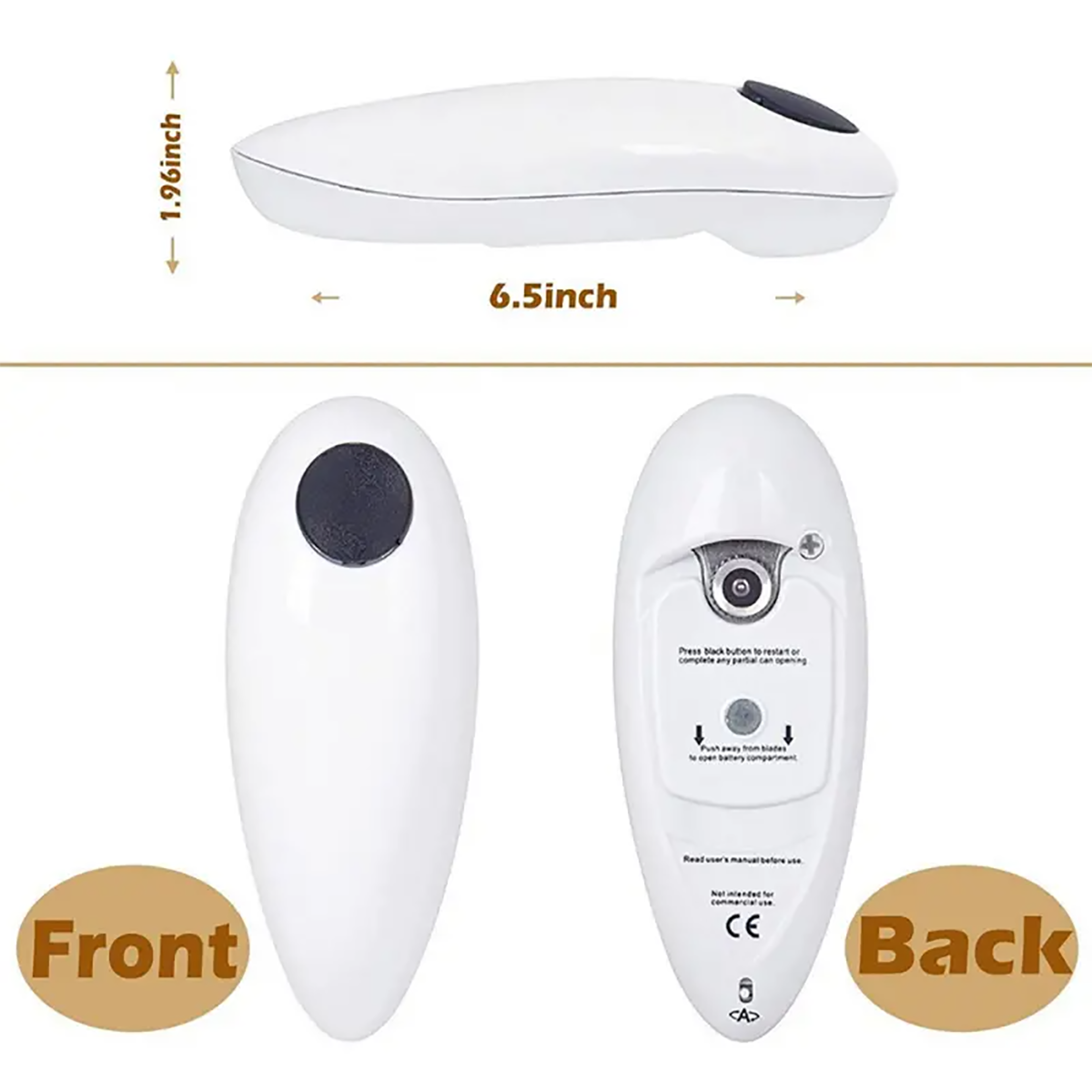 Electric Can Opener Easy to Use with Bottle Opener Complimentary – view 6