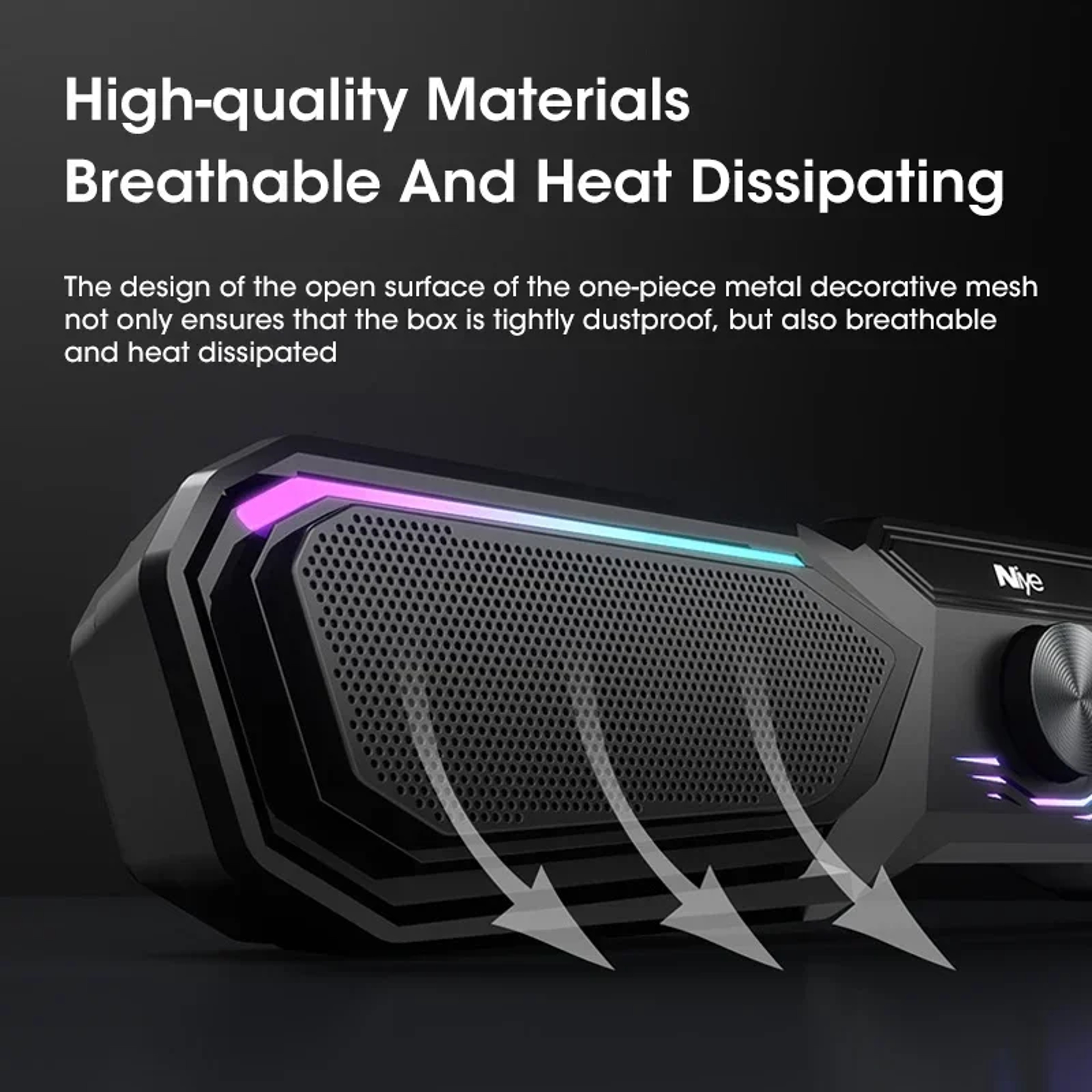 High-Quality Dual Diaphragm Portable Speaker USB Power Supply – view 5