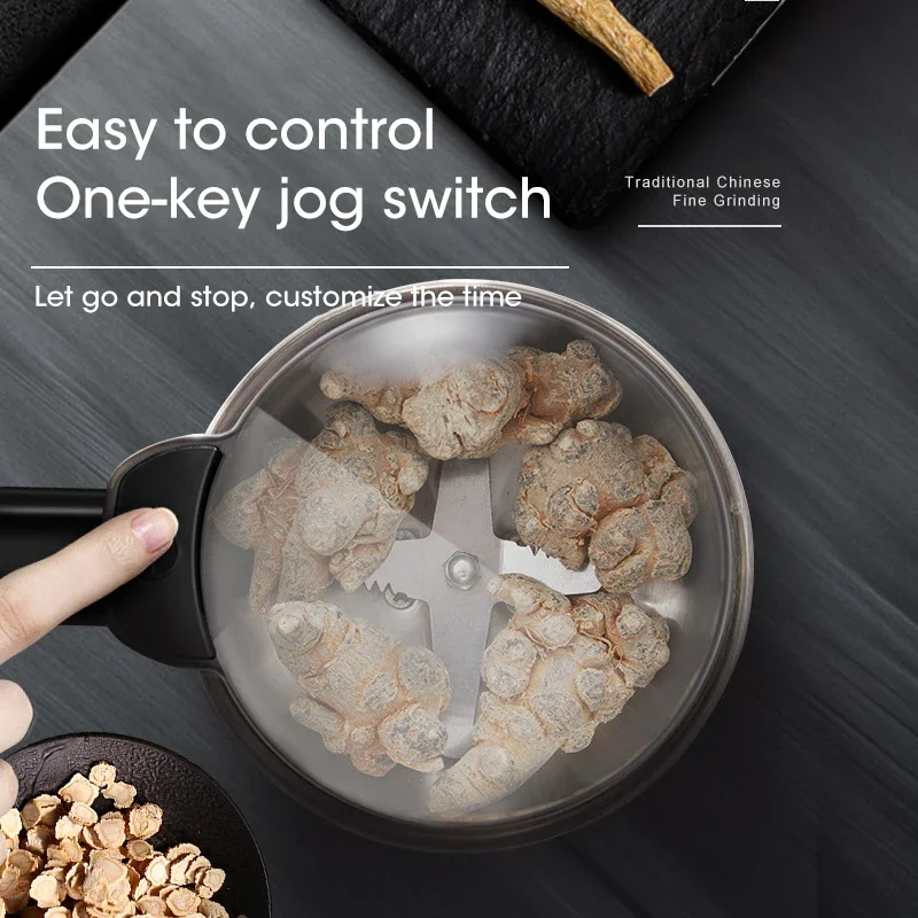 Multifunctional Coffee Grinder Machine For Beans Nuts Spices Grains Kitchen Use 4