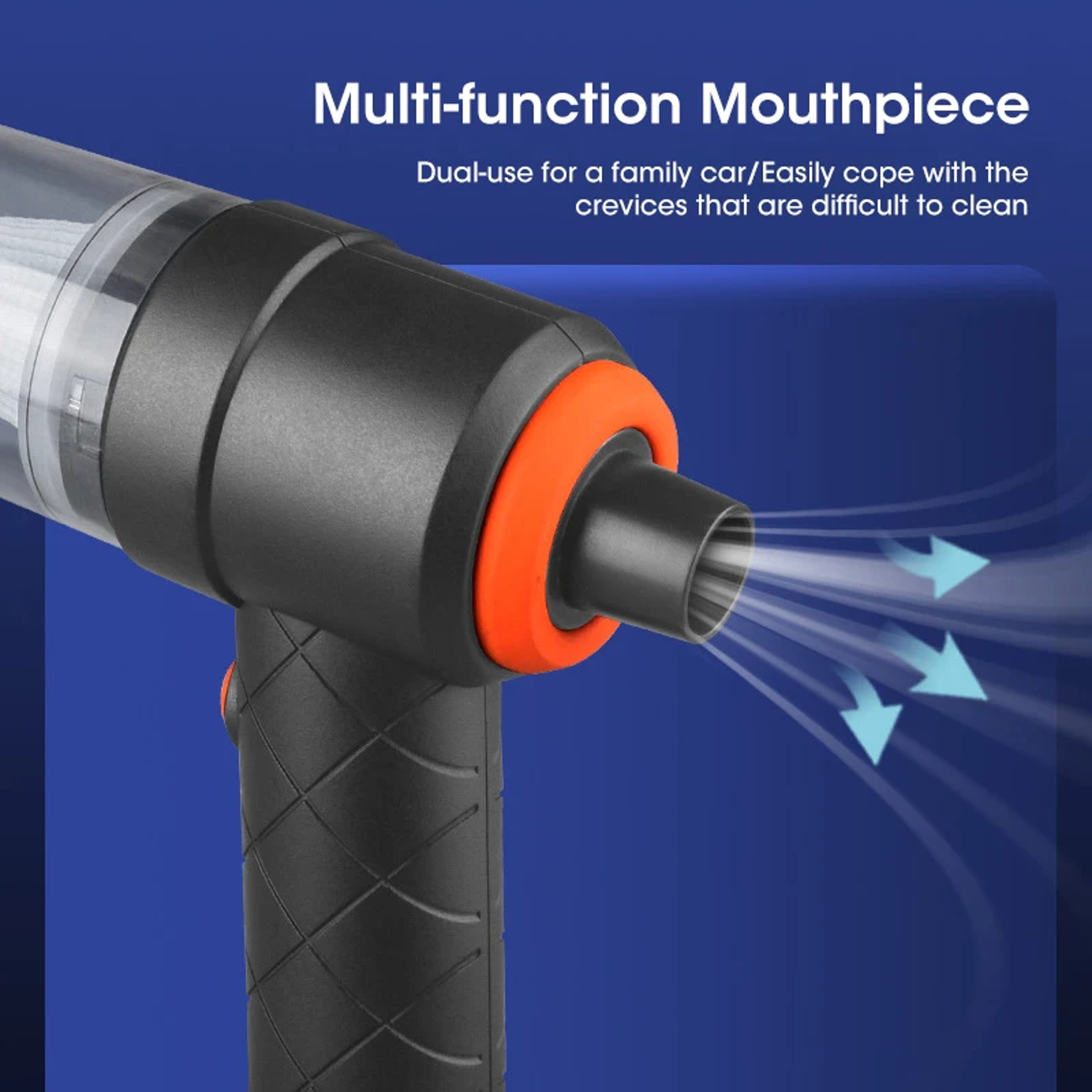 Handheld Wireless Vacuum For Car Home Office USB Charging Pet Hair Deep Cleaning Suction 4