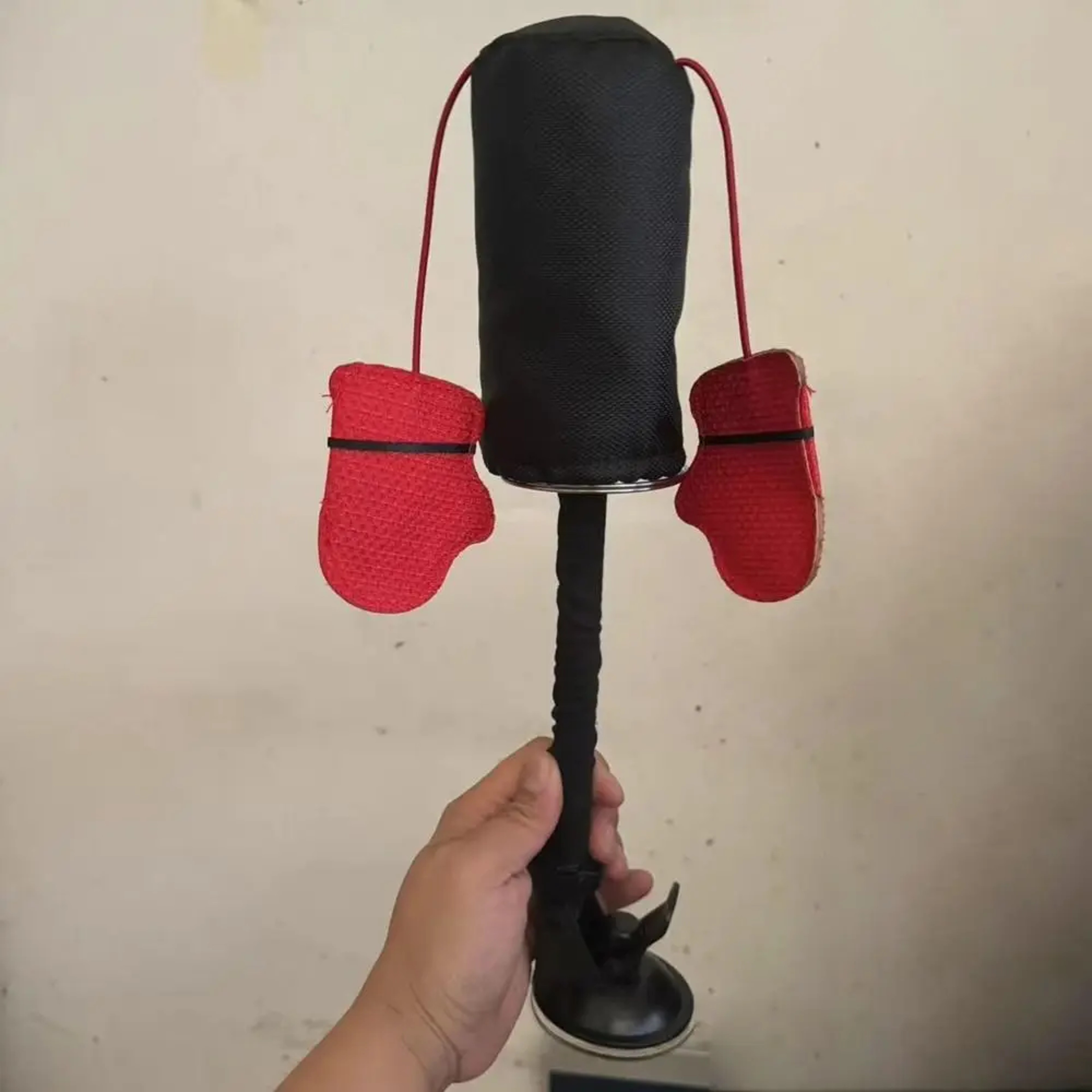 Cartoon Cat Punching Bag Toy with Boxing Gloves for Adult Cats and Kittens Indoor Use Suction Cup – view 6