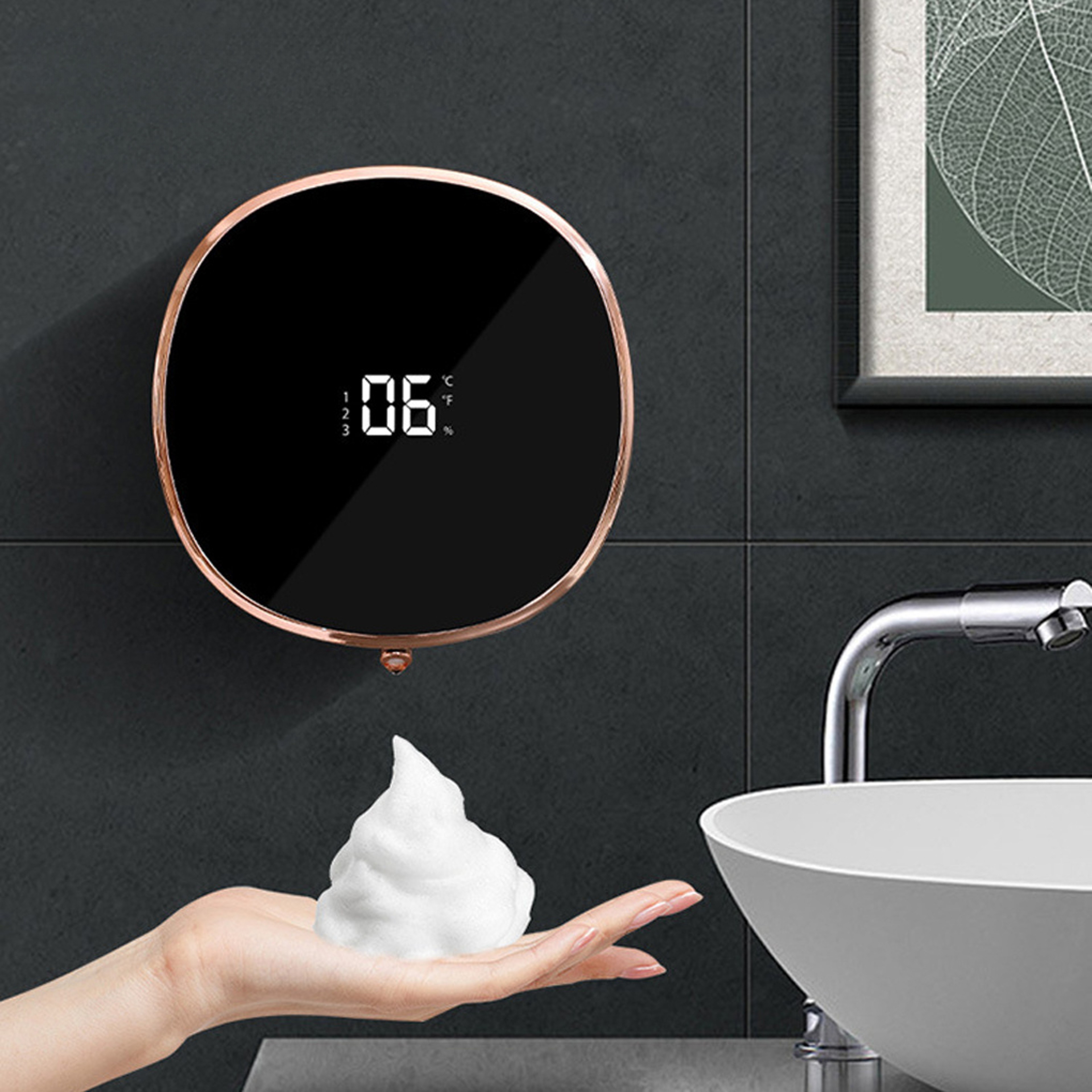 Adjustable Intellisense Automatic Soap Dispenser for Bathroom and Household Hand Washing – view 2