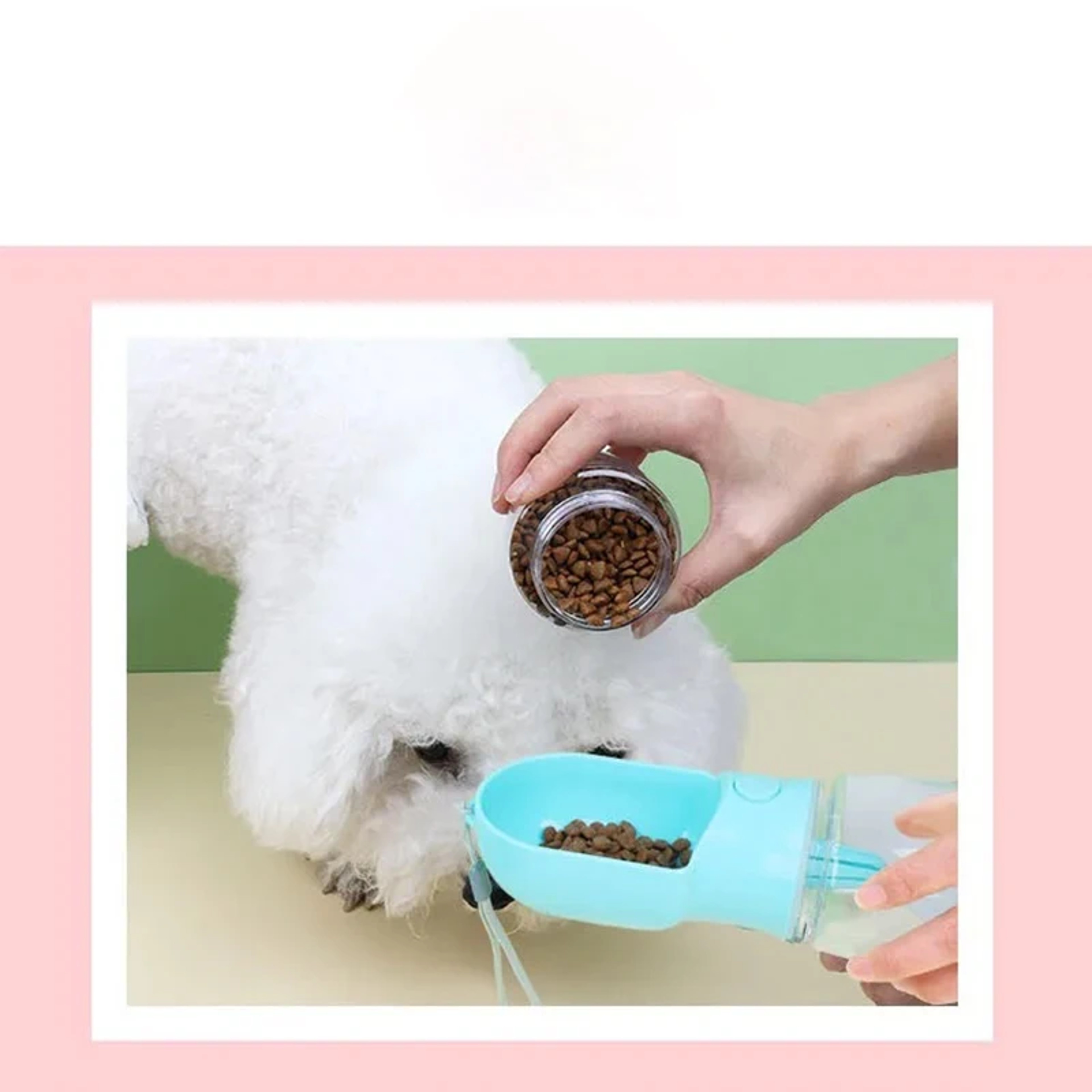 Portable Pet Water Bottle with Storage Container for Dog and Cat Feeding Water Travel Supplies – view 4