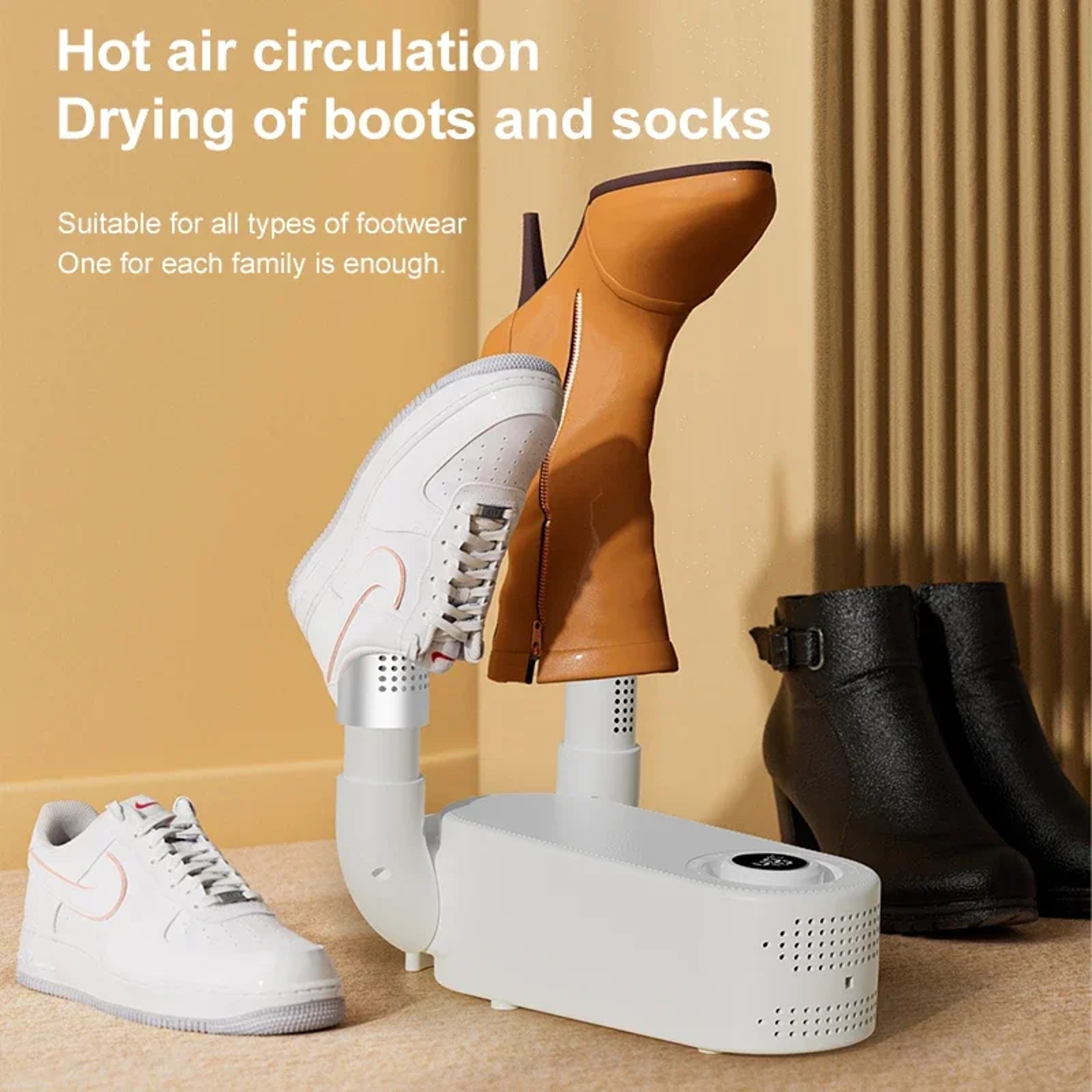 Shoe Dryer with Heat Blower Boot Warmer UV Sterilization Glove Dryer for Work Boots Shoes and Wet Gear – view 2