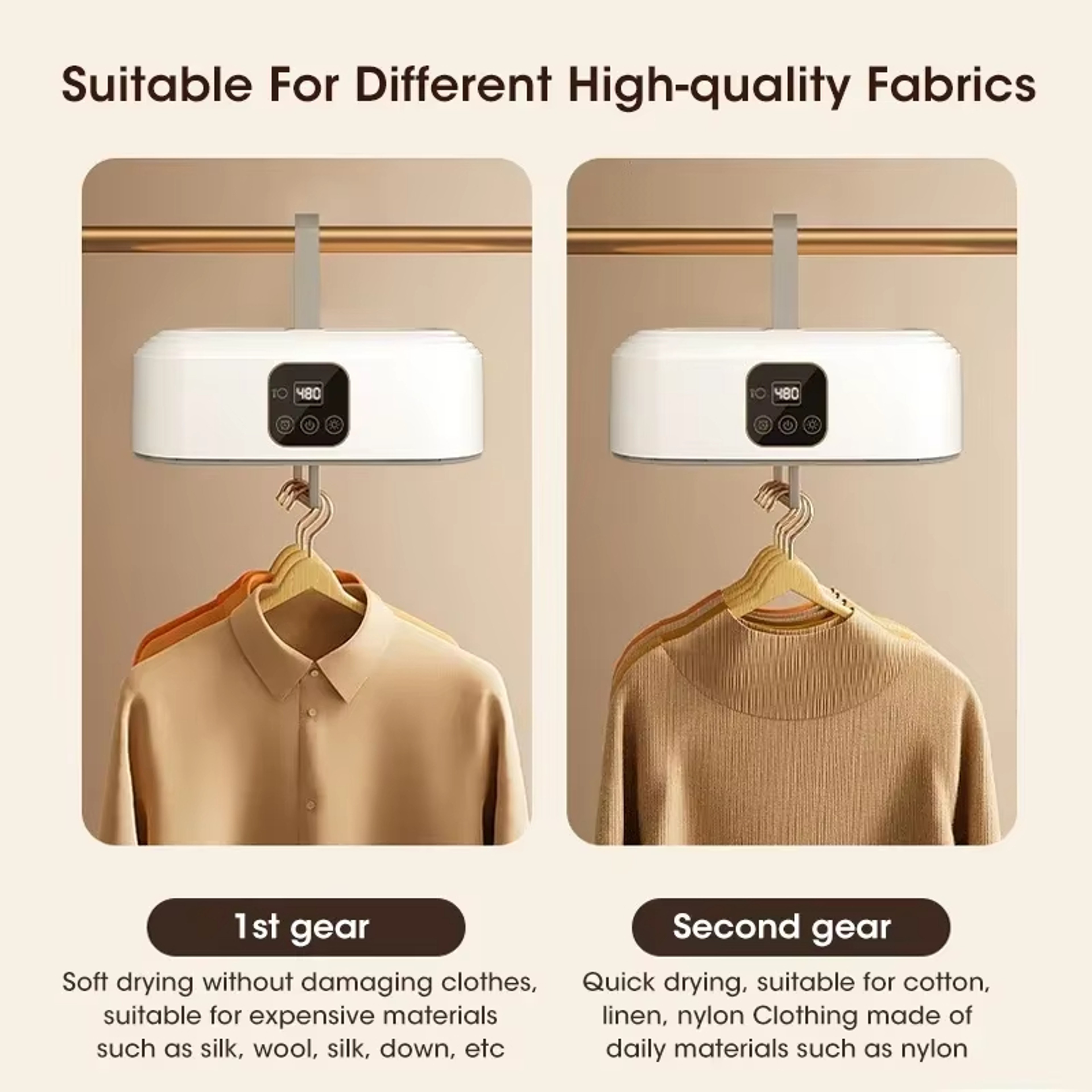 Portable Electric Clothes Dryer, UV Sterilization, Foldable Laundry Dryer, Compact Folding Clothing Dryer – view 4