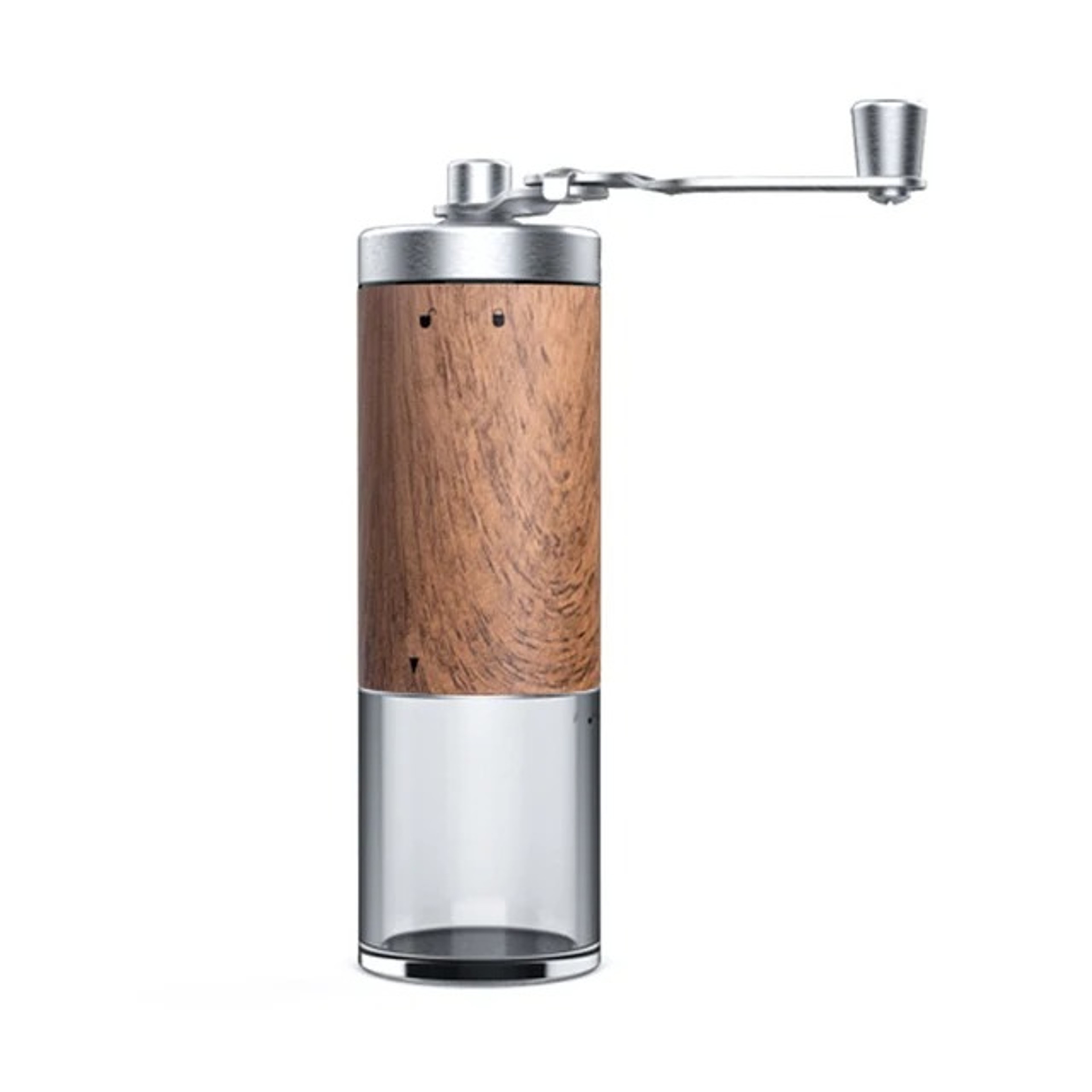 Manual Coffee Grinder, Portable Hand Crank Bean Mill Wood and Stainless Steel for Home Office Travel. – view 7