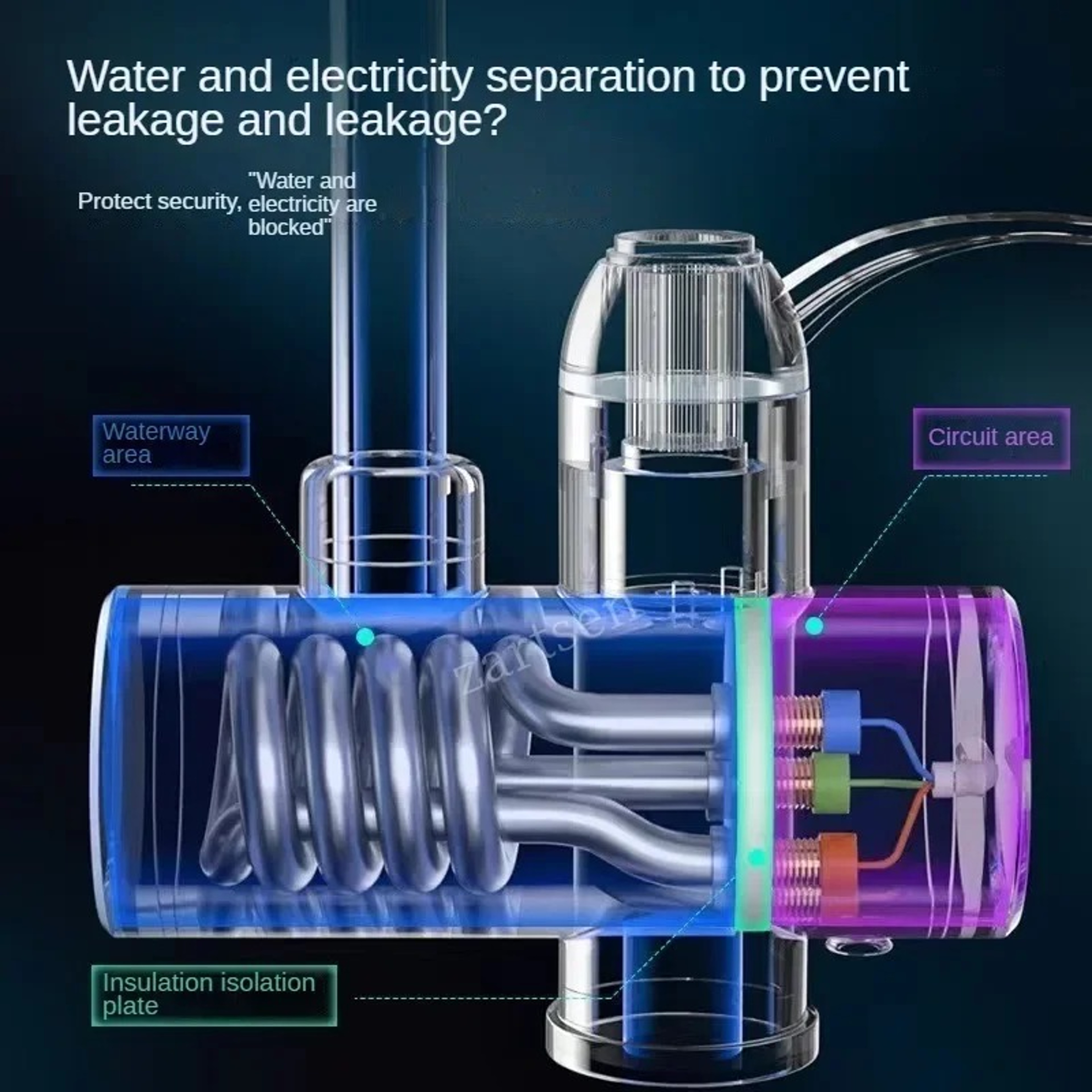Instant Heating Tankless Electric Water Heater Kitchen Faucet For Hot And Cold Water 1