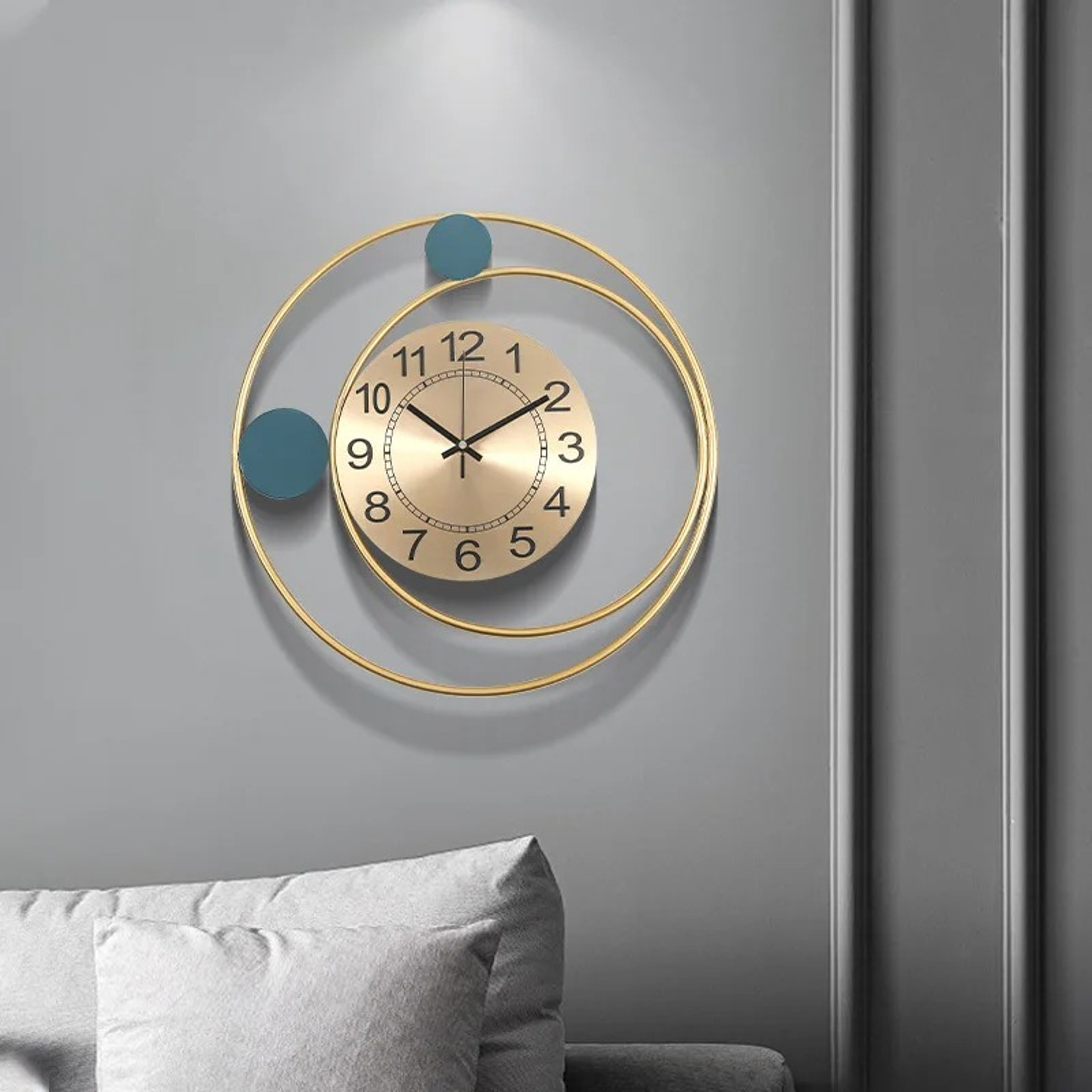 Minimalist Wall Clock, Modern Wind Design, Silent Clock for Home Living Room, Fashionable Bedroom Wall Decoration. – view 2