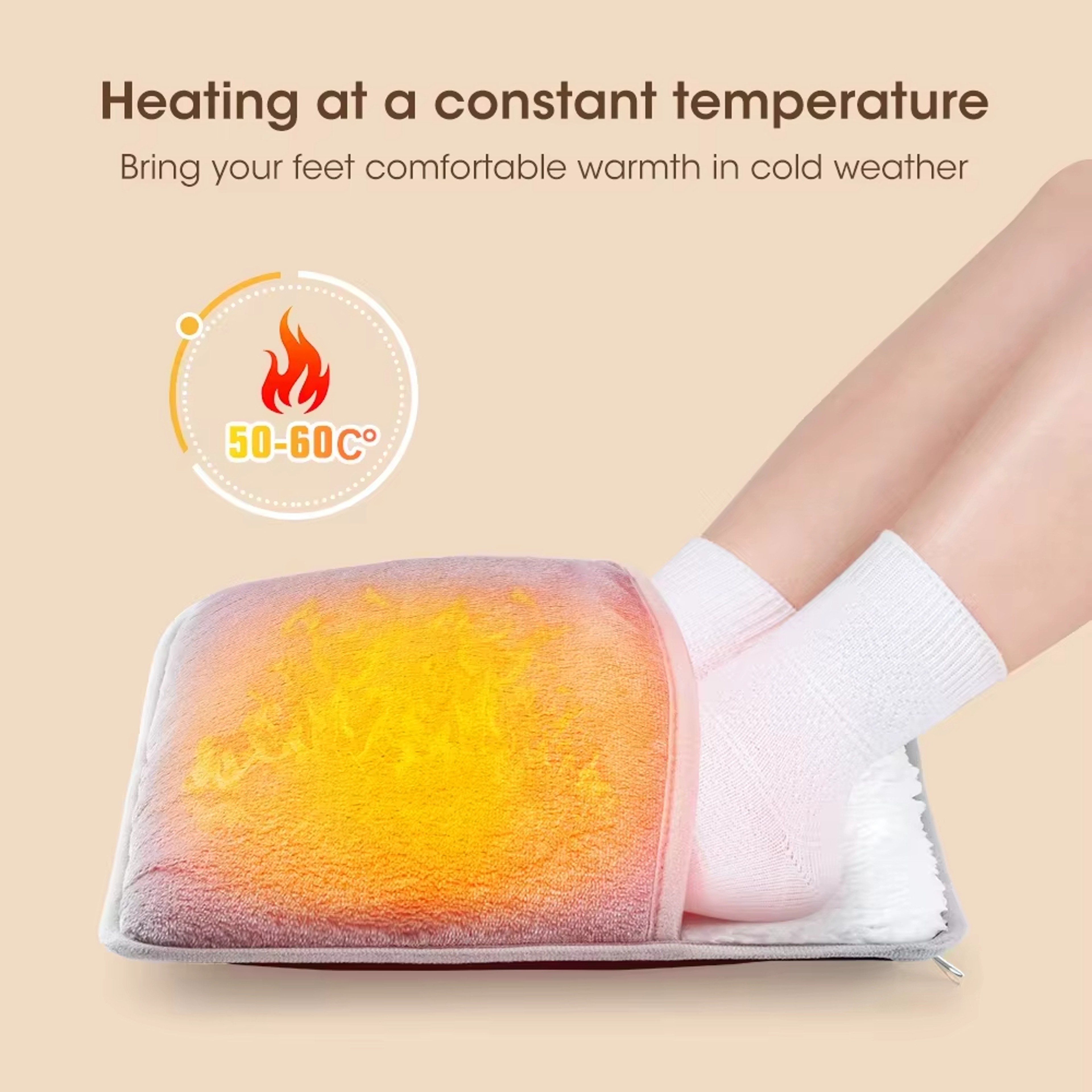 Heating Pad USB Electric Foot Warmer Soft Plush Thermal Cover For Bedroom Home 0