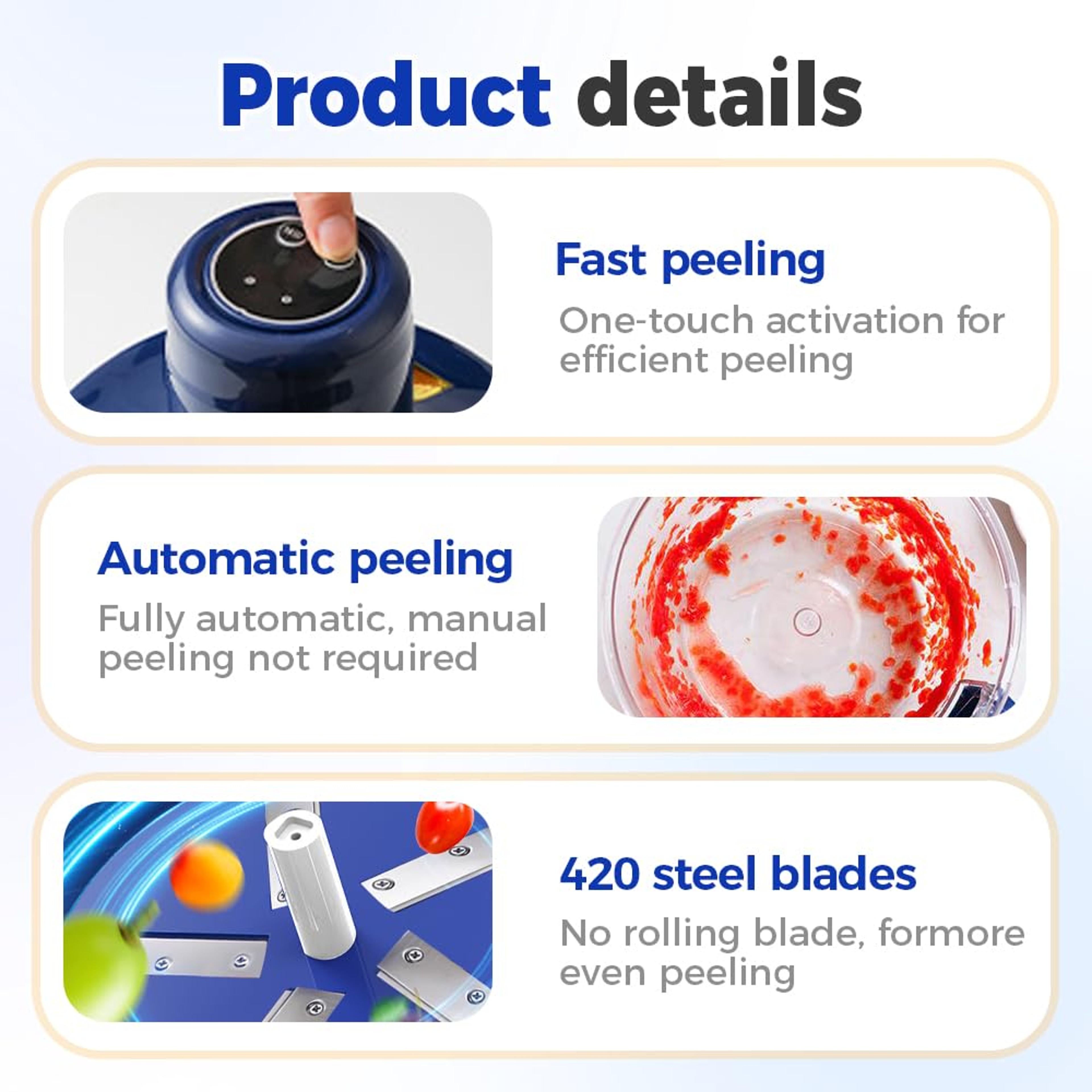 Electric Grape Garlic Peeler Machine, Smart Time-Saving Peeling Tool for Home Kitchen, Easy Operation – view 4