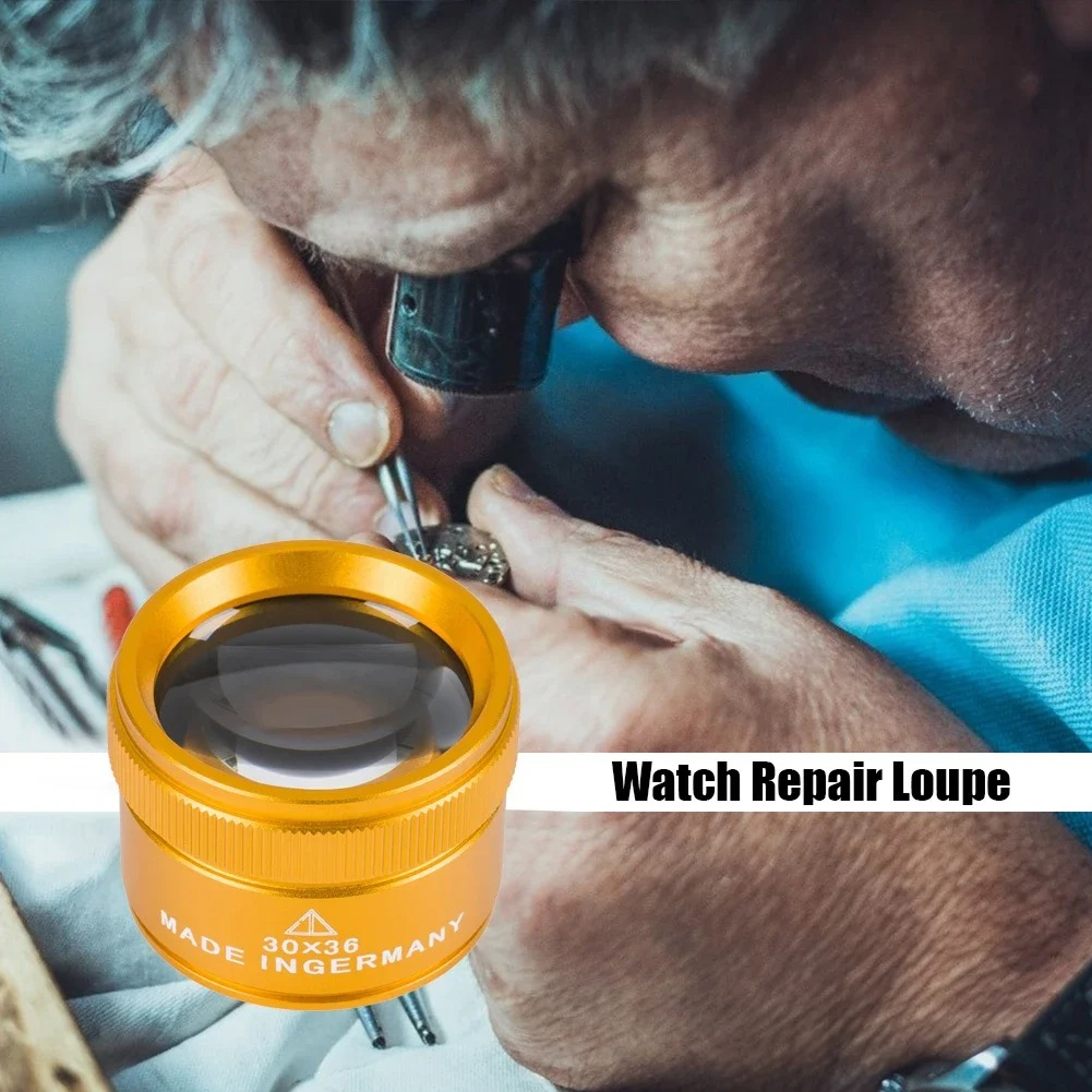Loupe Magnifier, Optical Lens for Jewelry Coin Stamps Precision Repair Work – view 1