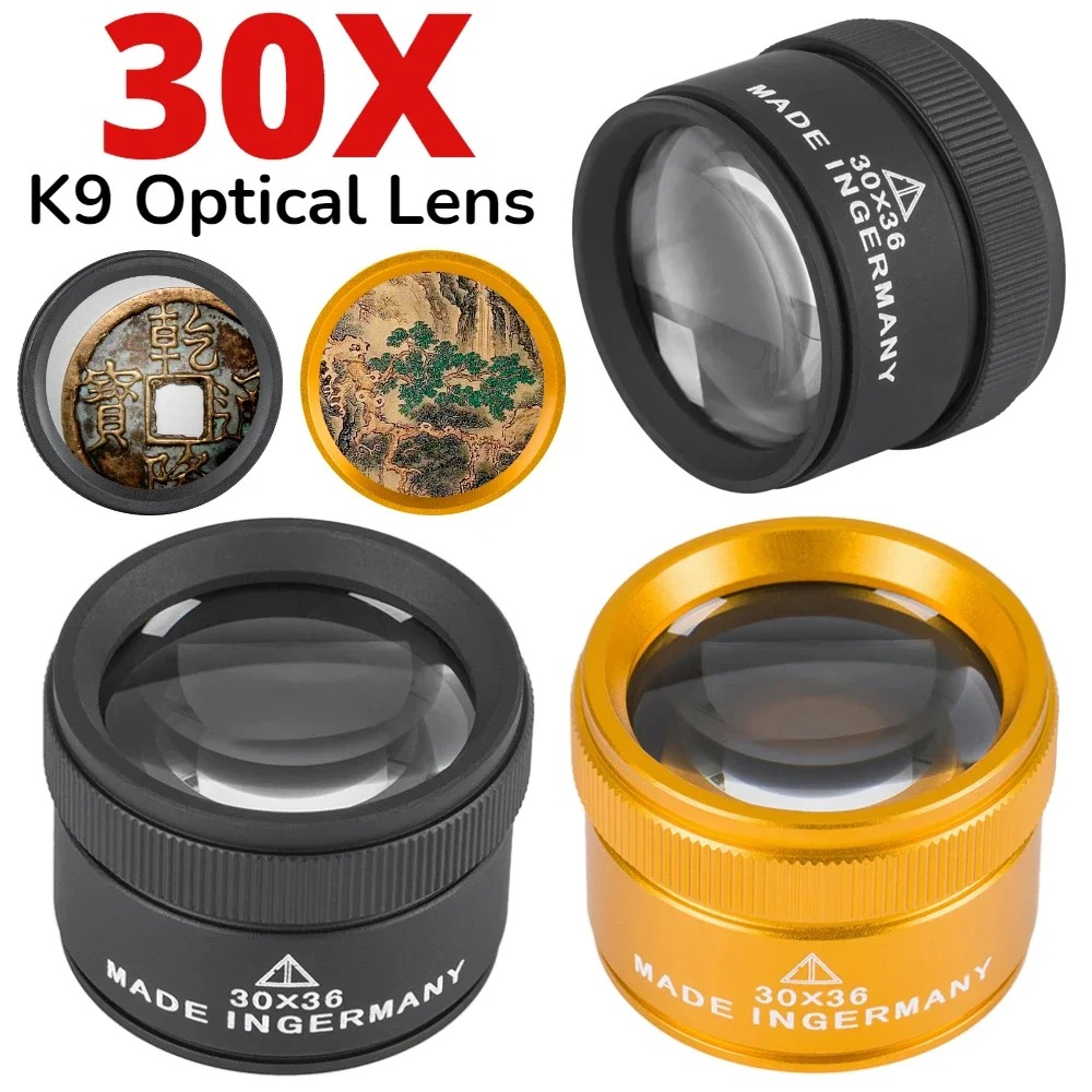 Loupe Magnifier, Optical Lens for Jewelry Coin Stamps Precision Repair Work – view 4
