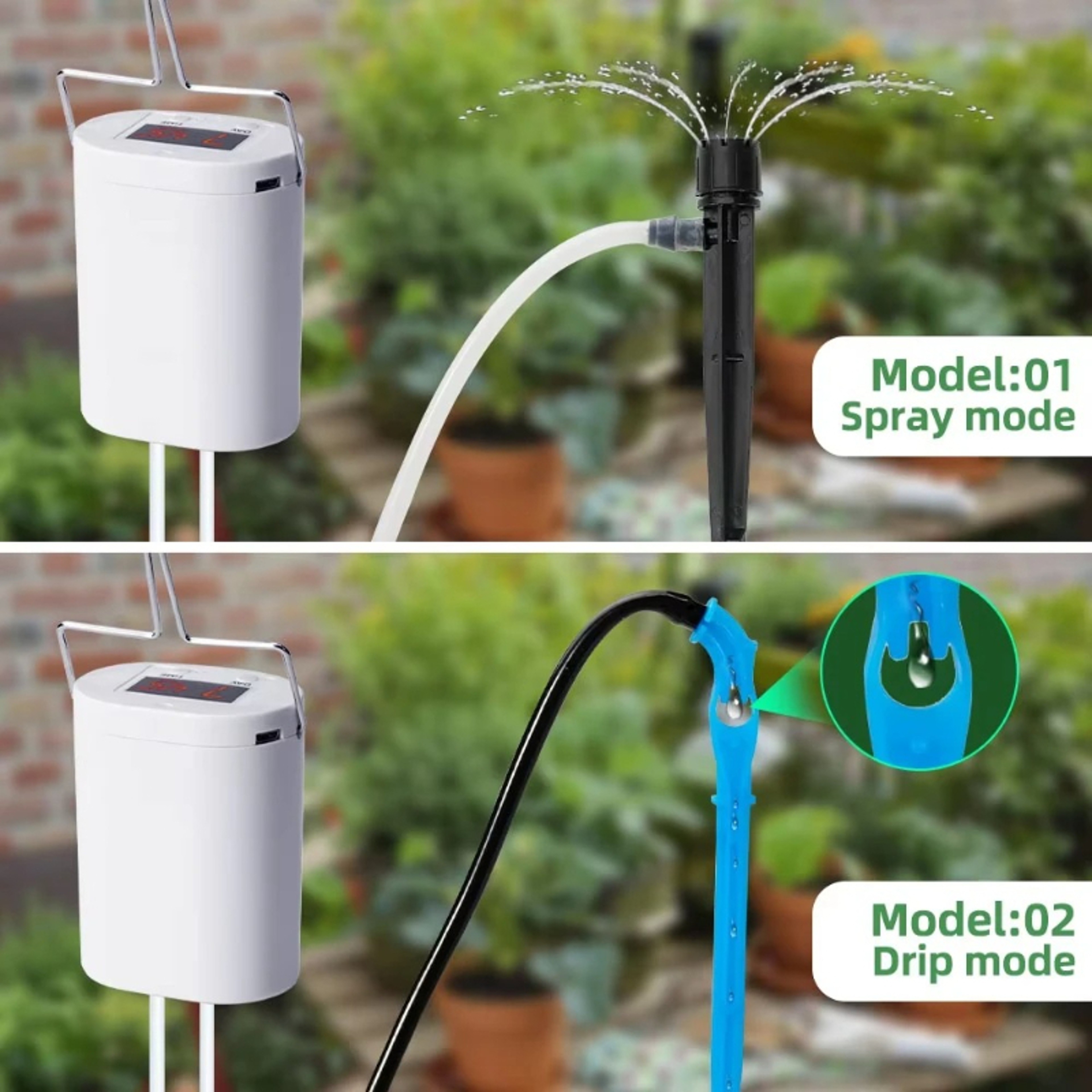 Intelligent Watering Controller, Smart Automatic Drip Irrigation System with Timer for Garden Plants – view 4